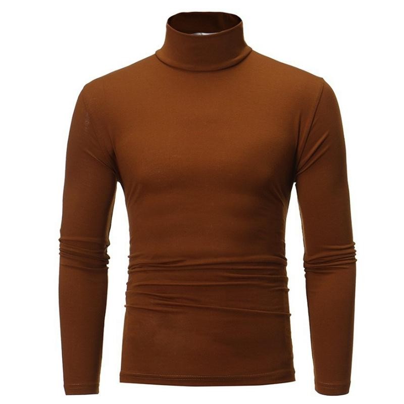 Men&rsquo;s Long Sleeve Mock Neck Base Layer Shirts Winter Thermal Tops Undershirt