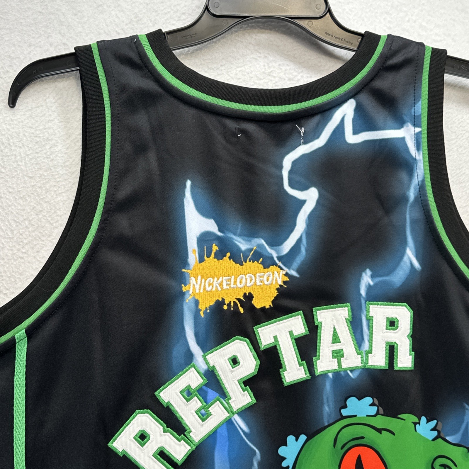 Rugrats Nickelodeon Men&rsquo;s 6XL Headgear Classics Reptar Embroidered Jersey NWT
