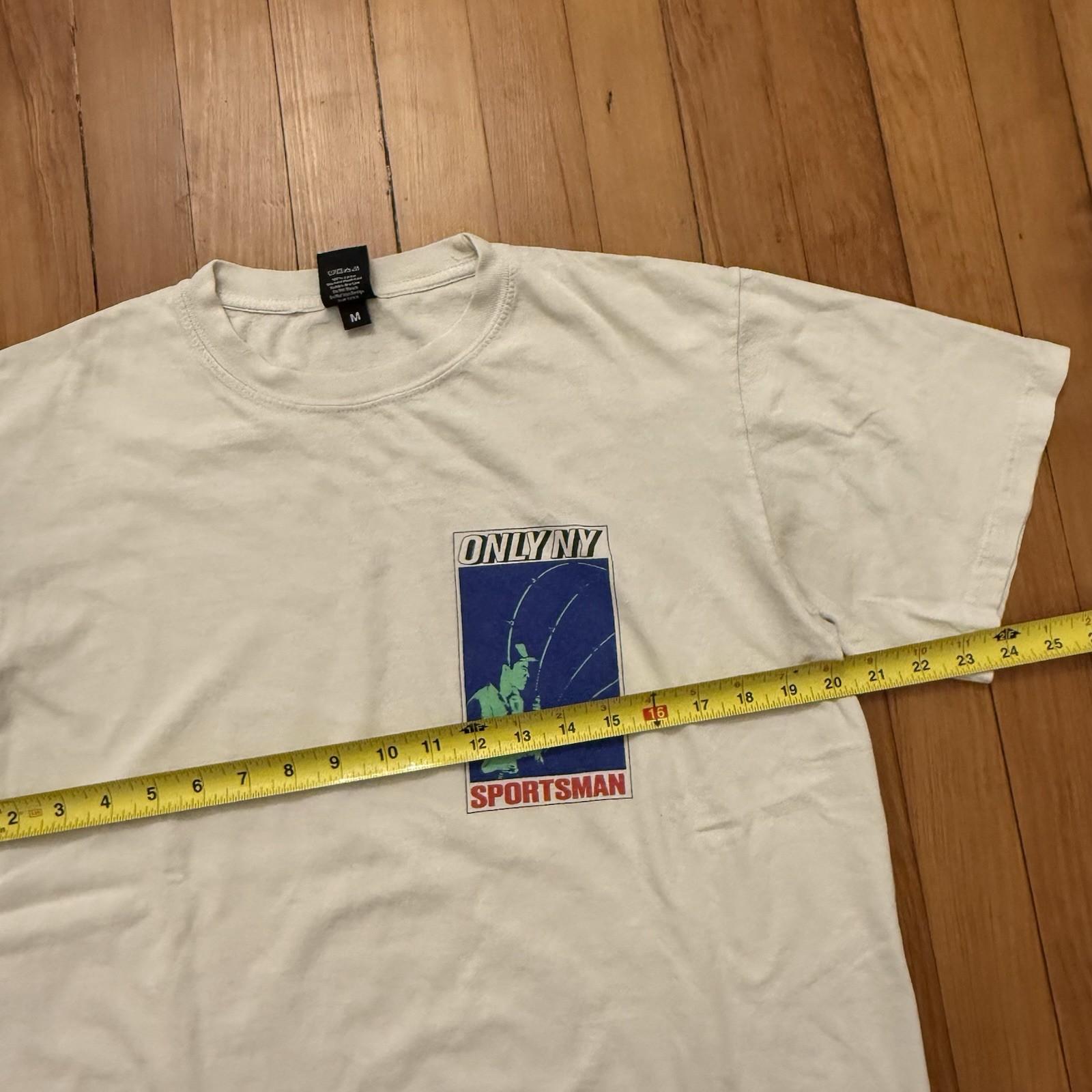 Only NY Sportsman L T Shirt White Size Medium Made In USA