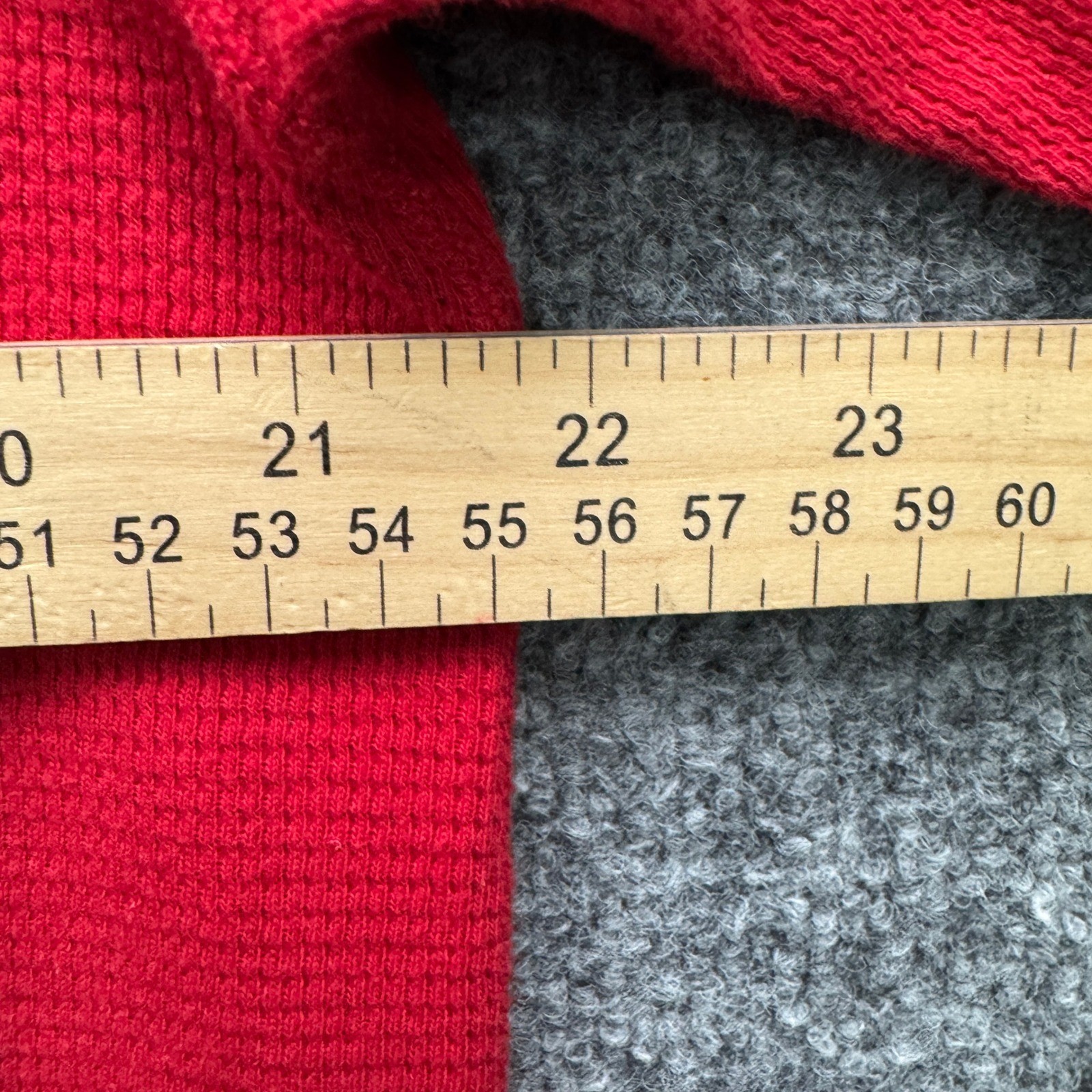 Polo Ralph Lauren Thermal Shirt Mens XL Red Long Sleeve Waffle Thermal Fleece