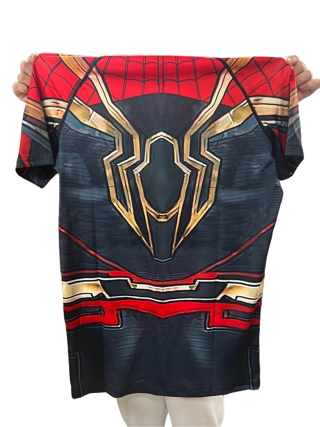 Men&rsquo;s T-shirts Spider Superhero Compression Tights Short Sleeve Tops Tee Gym