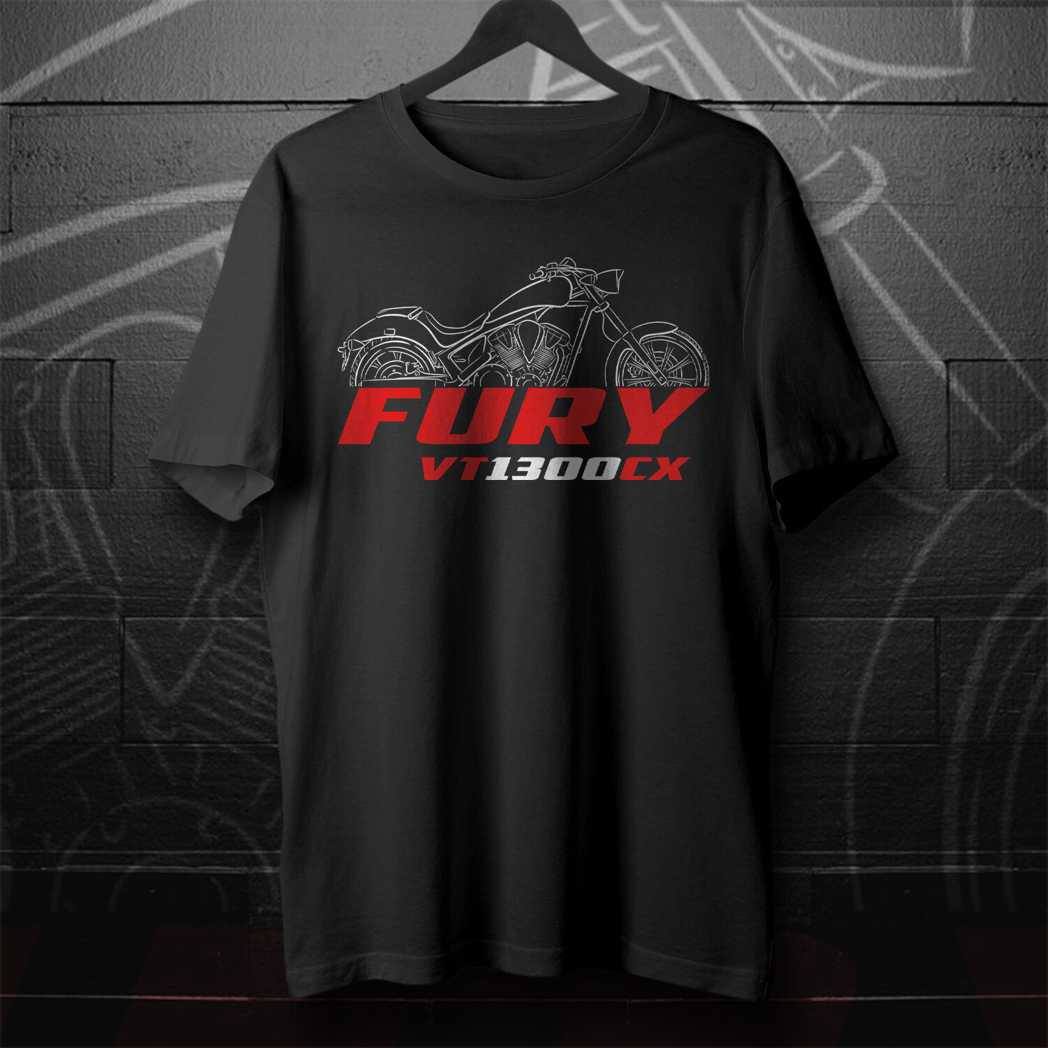 Honda VT1300CX Fury 2009-2024 – Motorcycle T-Shirt for Riders
