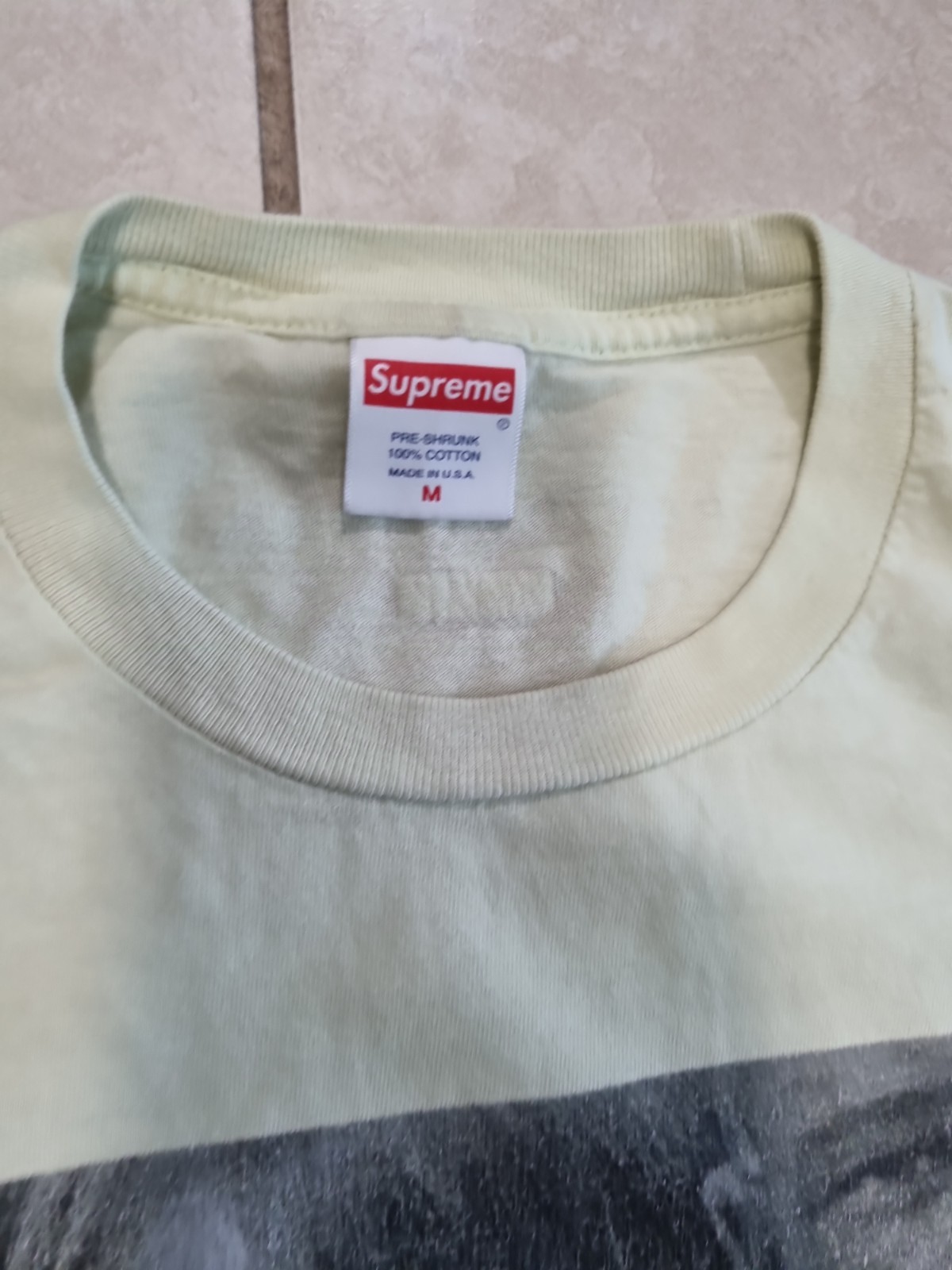 Supreme Roy DeCarava Mississippi Tee SS22 Pale Mint Green Size Medium Very Good
