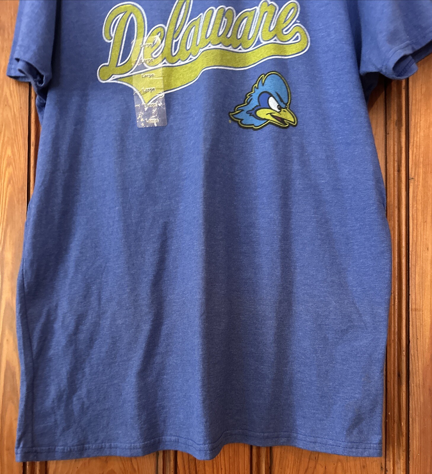 University of Delaware Knights Apparel T-Shirt Primary Logo Royal Blue L Hen