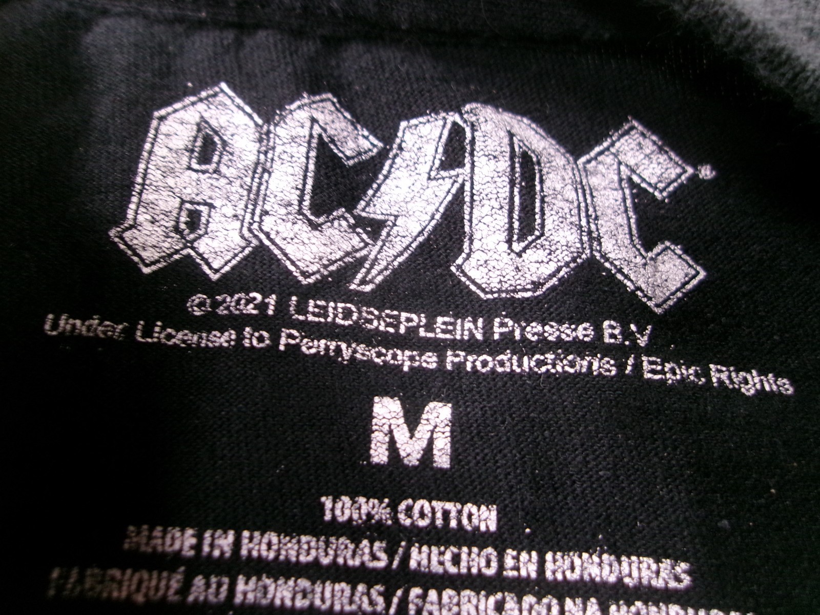 ACDC Shirt Mens M Black Highway To Hell Music Rock Band Concert Tour 80s