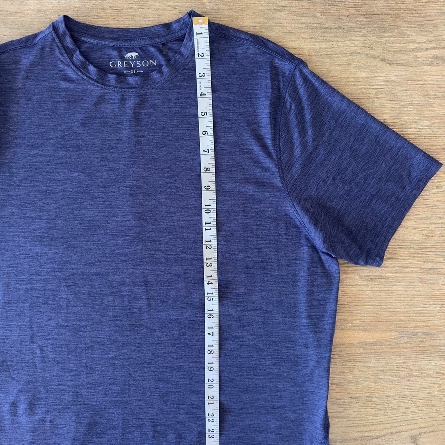 Greyson x Travelers Golf Performance Brrr Tech-UPF-4 Way Stretch Tee-Navy-Sz XL
