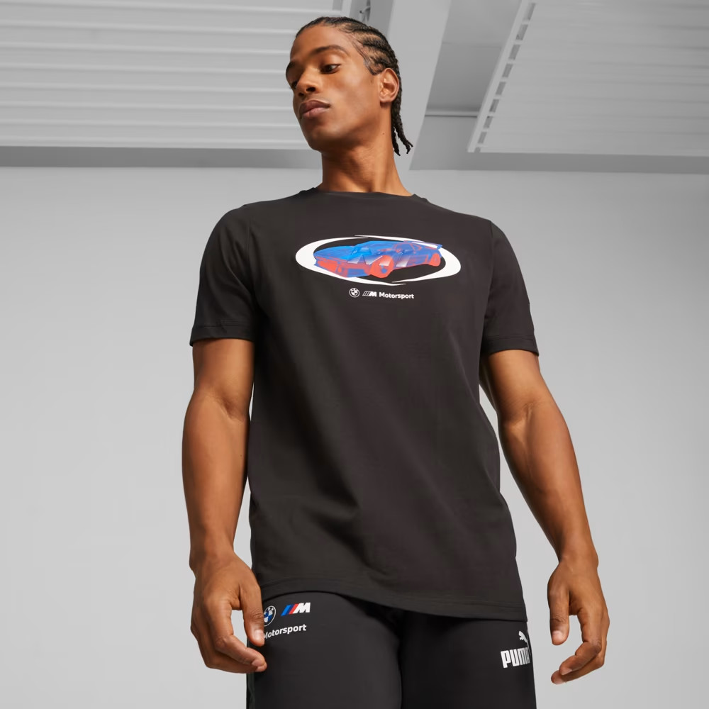 Puma Men&rsquo;s Motorsports Short Sleeve BMW MMS STATEMENT CAR GRAPHIC T-Shirt NWT