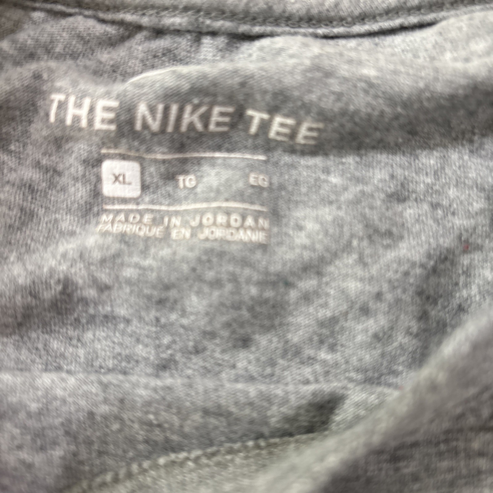 NIKE Gray and Red X-Large Men’s T-shirt