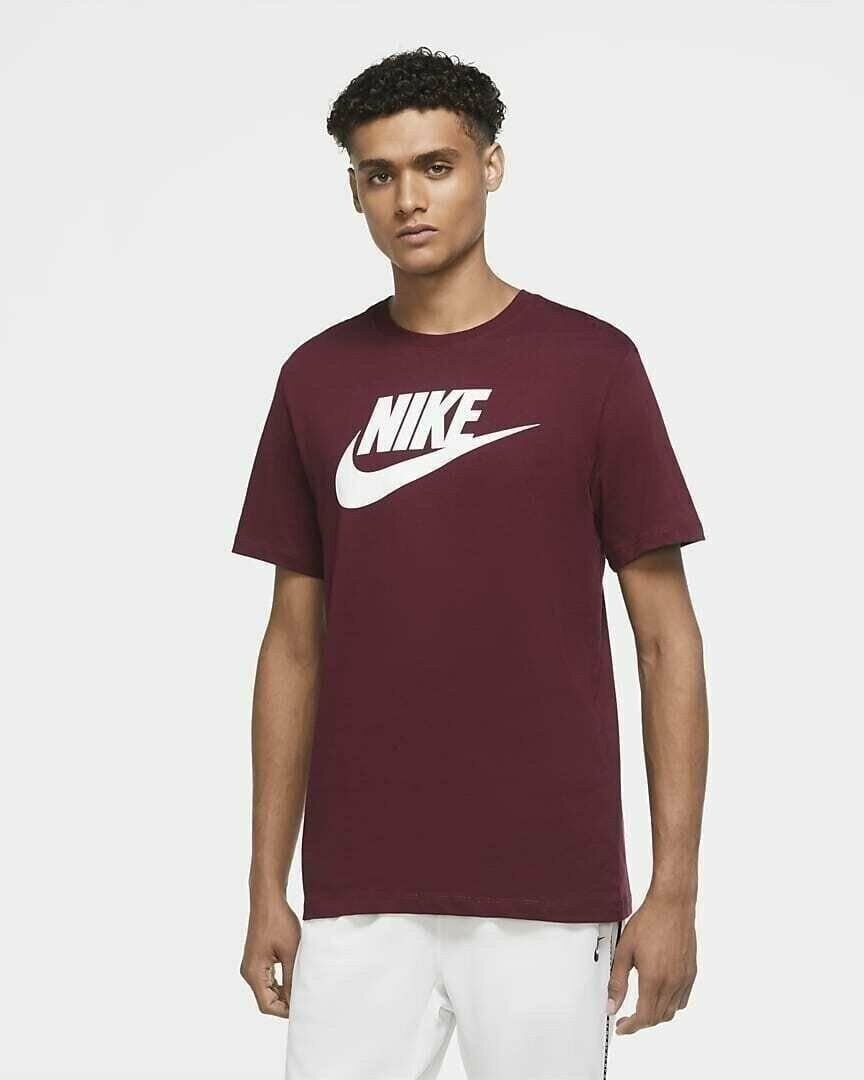 Nike Men&rsquo;s Athletic Wear Short Sleeve Logo Swoosh Printed Gym Active T-Shirt