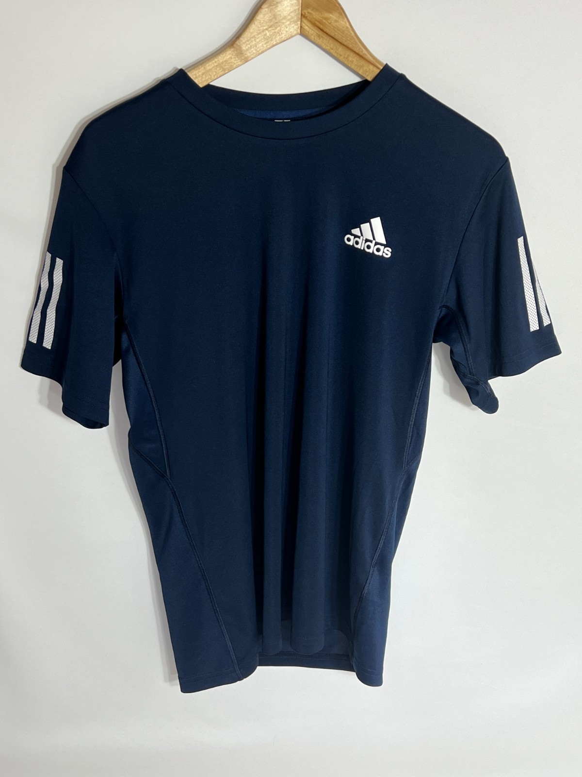 Adidas Tennis T-shirt Club 3 Stripes | Men&rsquo;s | Blue/White | Small |