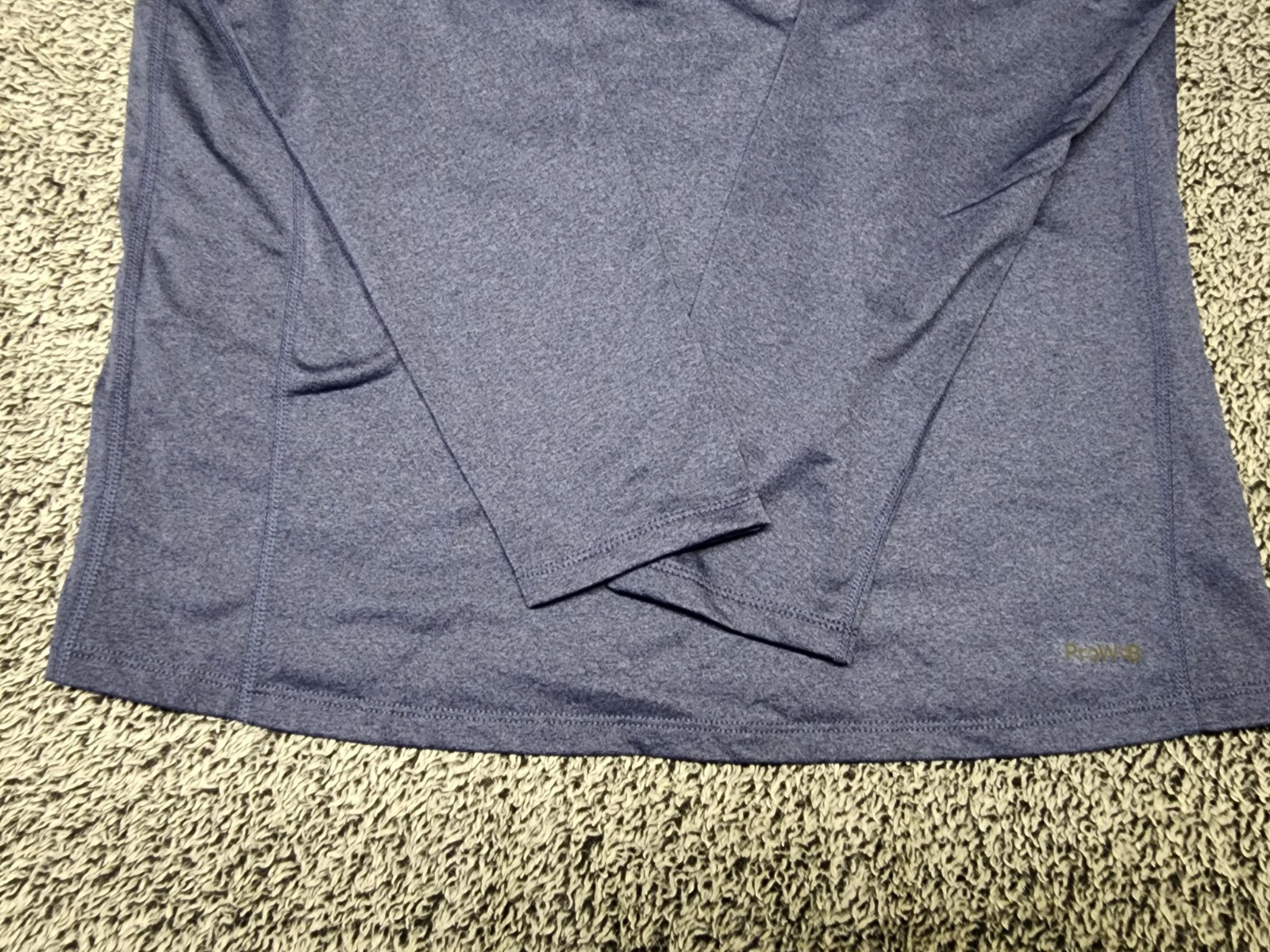 SPYDER ACTIVE Mens Medium Shirt Pro Web Workout Performance Long Sleeve Blue
