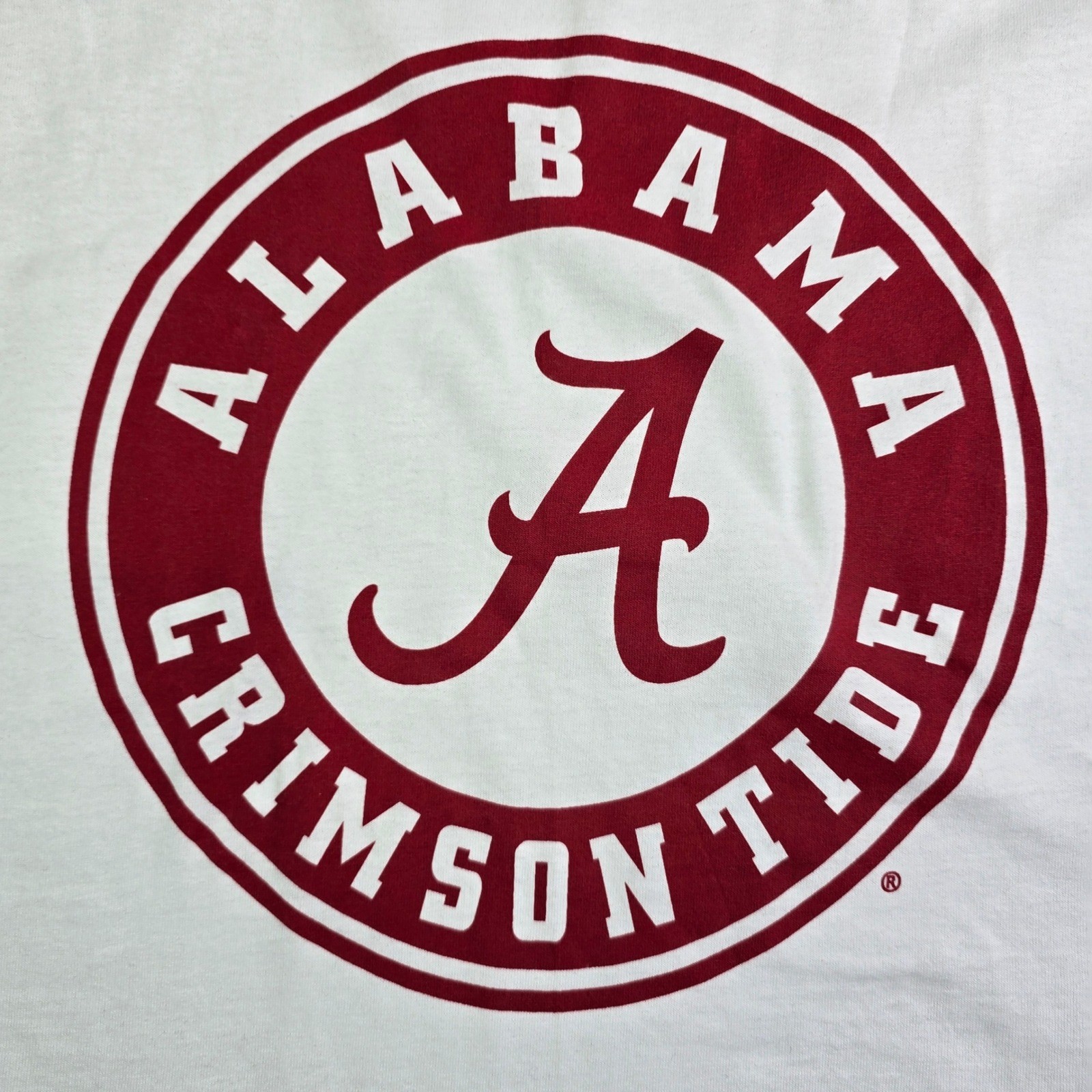 Alabama Crimson Tide T-Shirt Mens Medium White NCAA Gameday Tee MV Sport New
