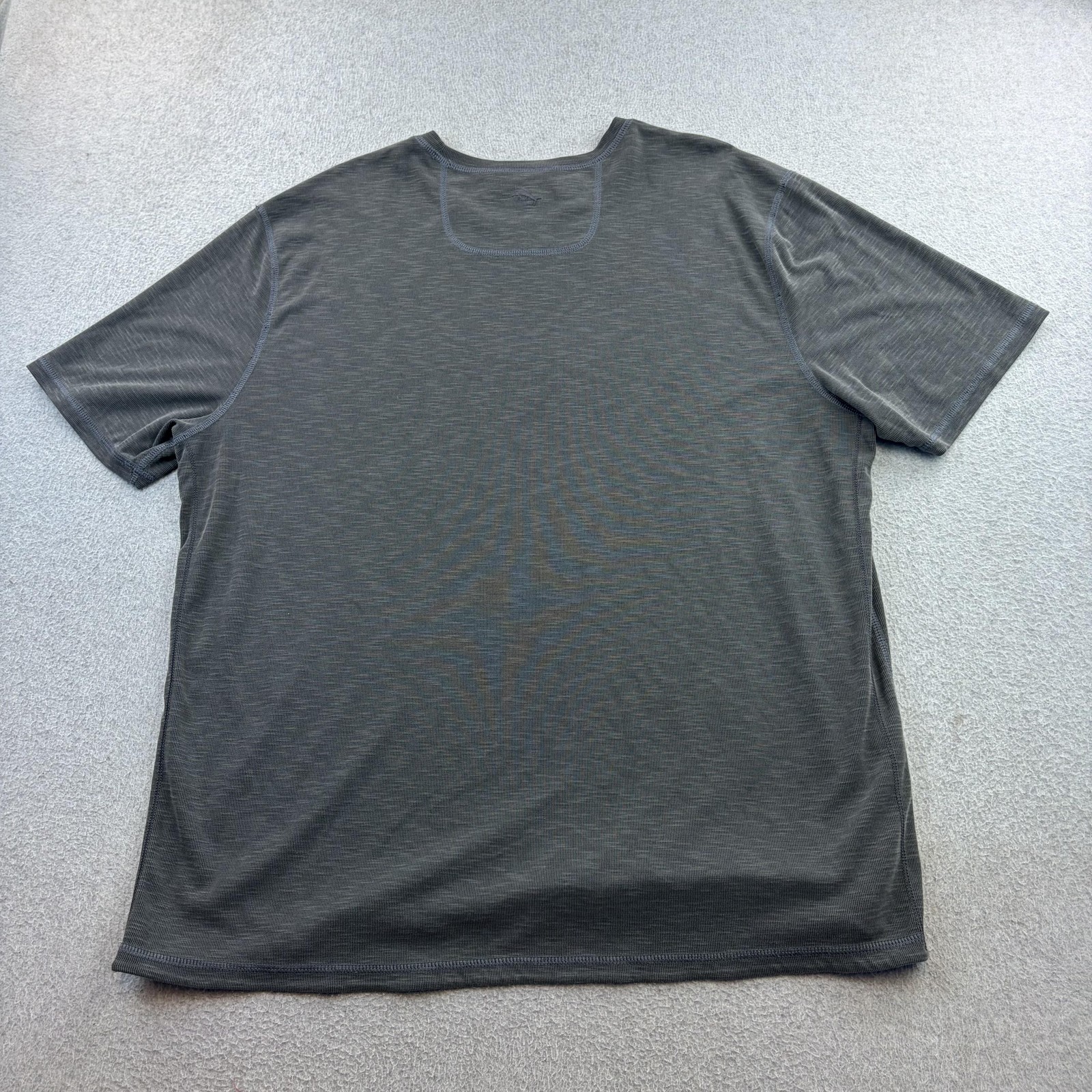 Tommy Bahama Shirt Mens 2XL Gray Reversible Short Sleeve Crewneck Casual Adult