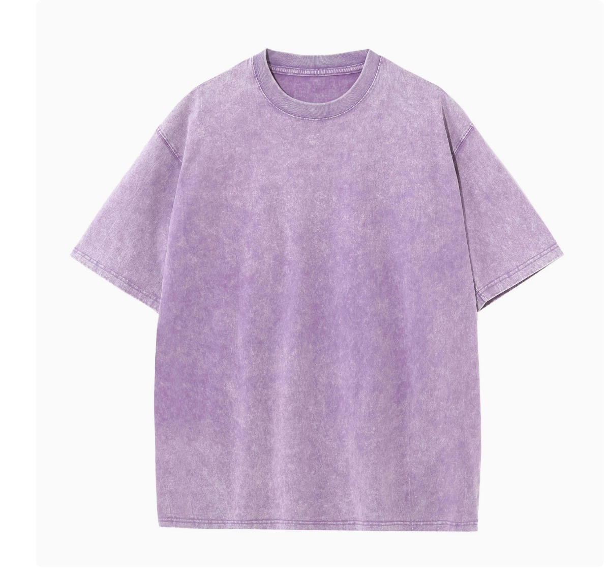 Summer Men&rsquo;s Washed T-Shirts 230G Heavy Cotton Vintage Faded Color Oversized Hot