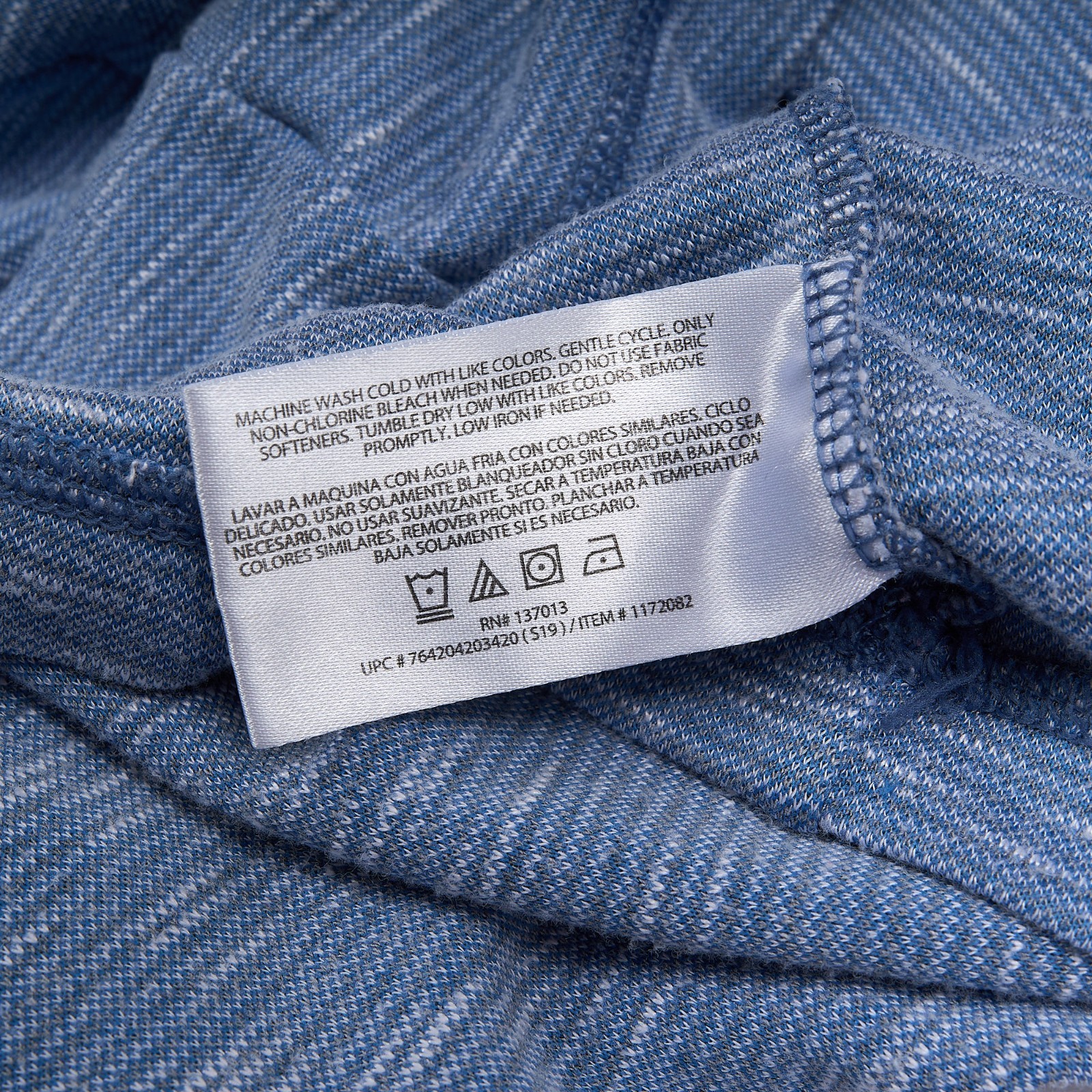 Orvis Cascade Long Sleeve Shirt Men&rsquo;s L Blue Crewneck Pullover Relaxed Casual