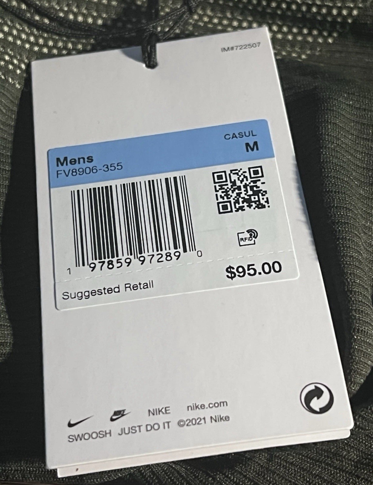 Nike ACG Delta River Dri-Fit ADV LS Shirt FV8906-355 Men’s Medium Sequoia
