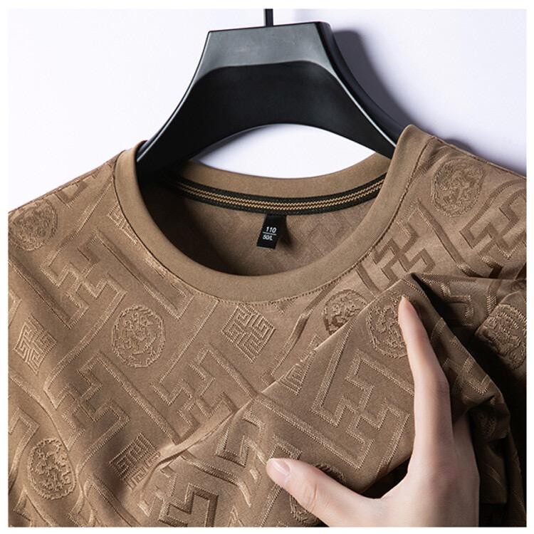 Men’s Breathable Ice Silk T-shirt Lightweight Summer Casual Designer Tee New