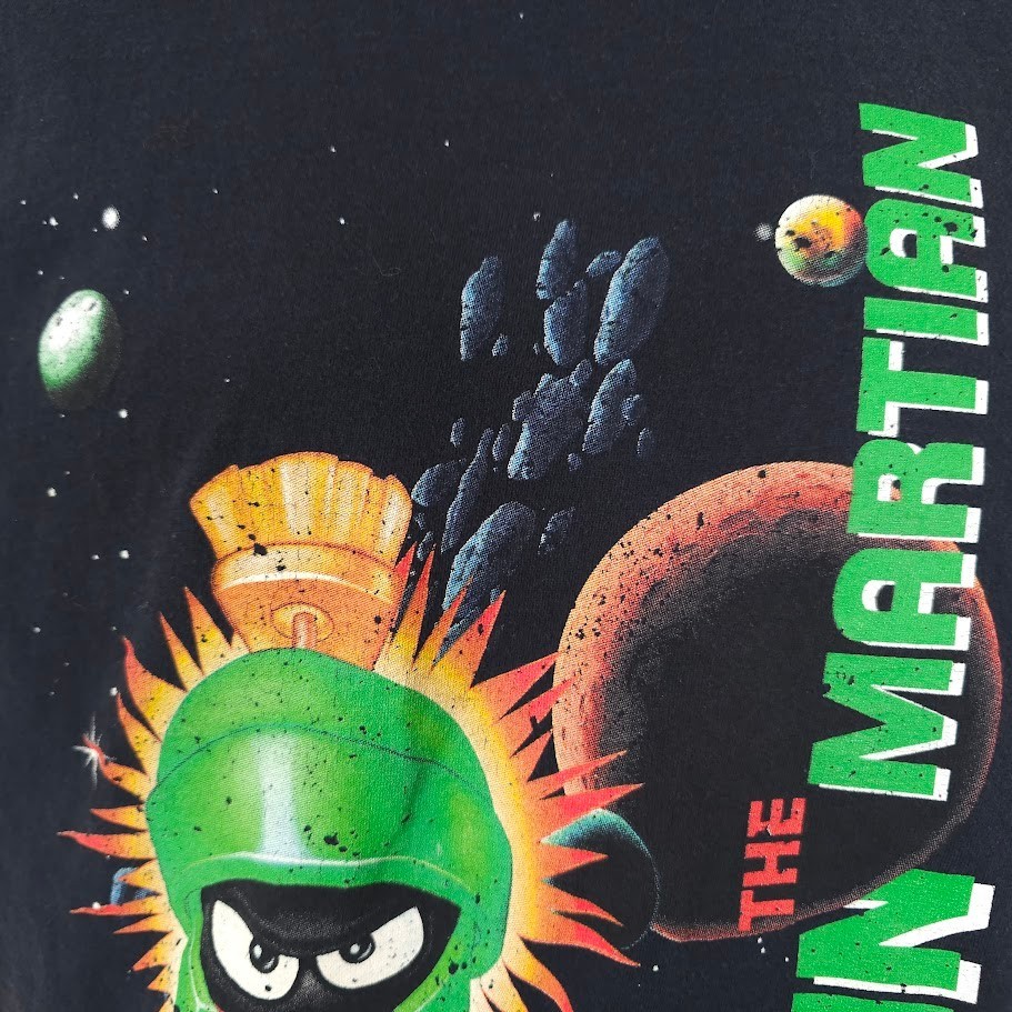 Marvin The Martian T Shirt Mens Size Medium Black Looney Tunes Warner Bros