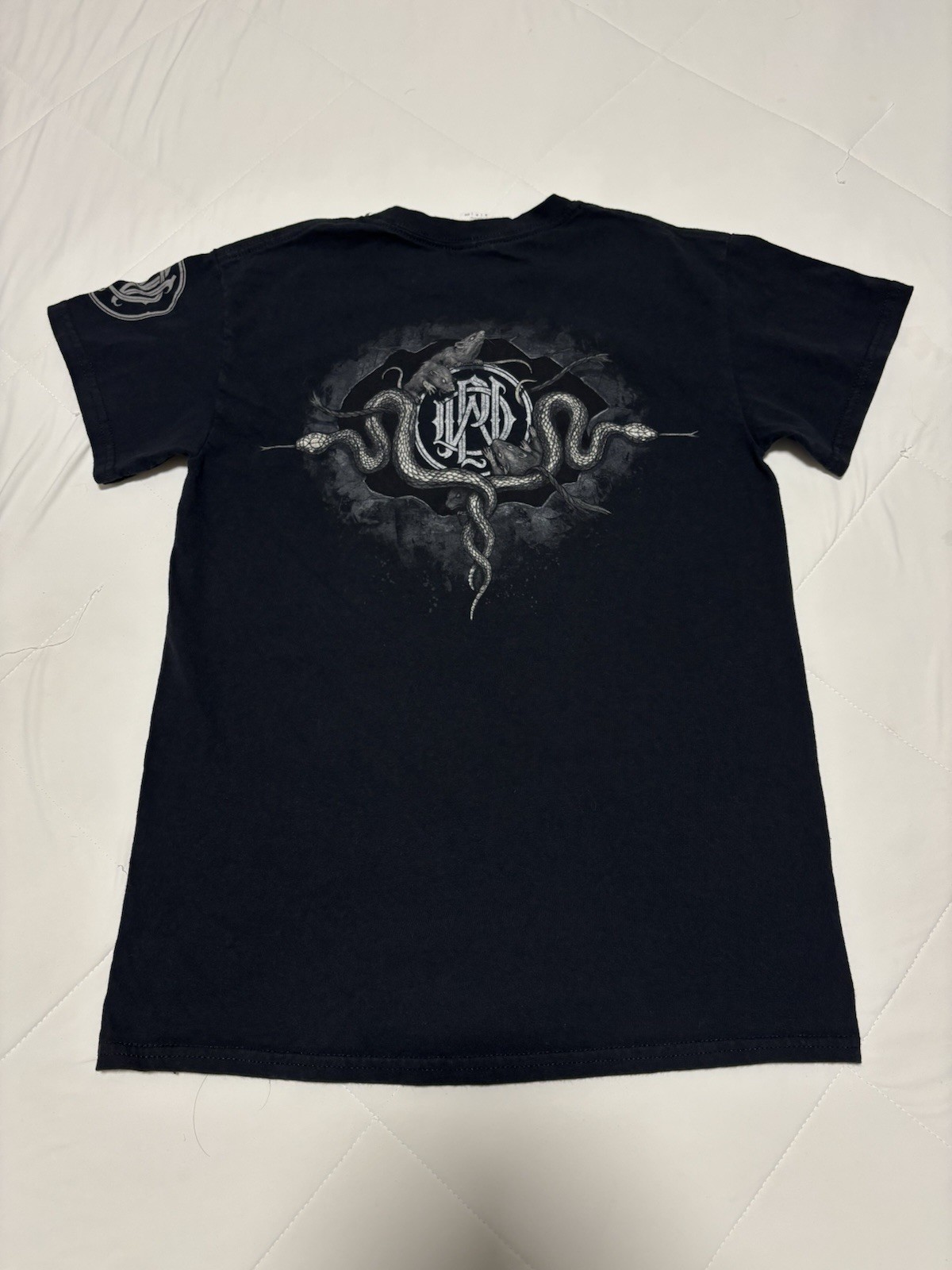 2015 Parkway Drive Crushed Skull Band T-Shirt Size S Ire Album Era Metalcore PWD