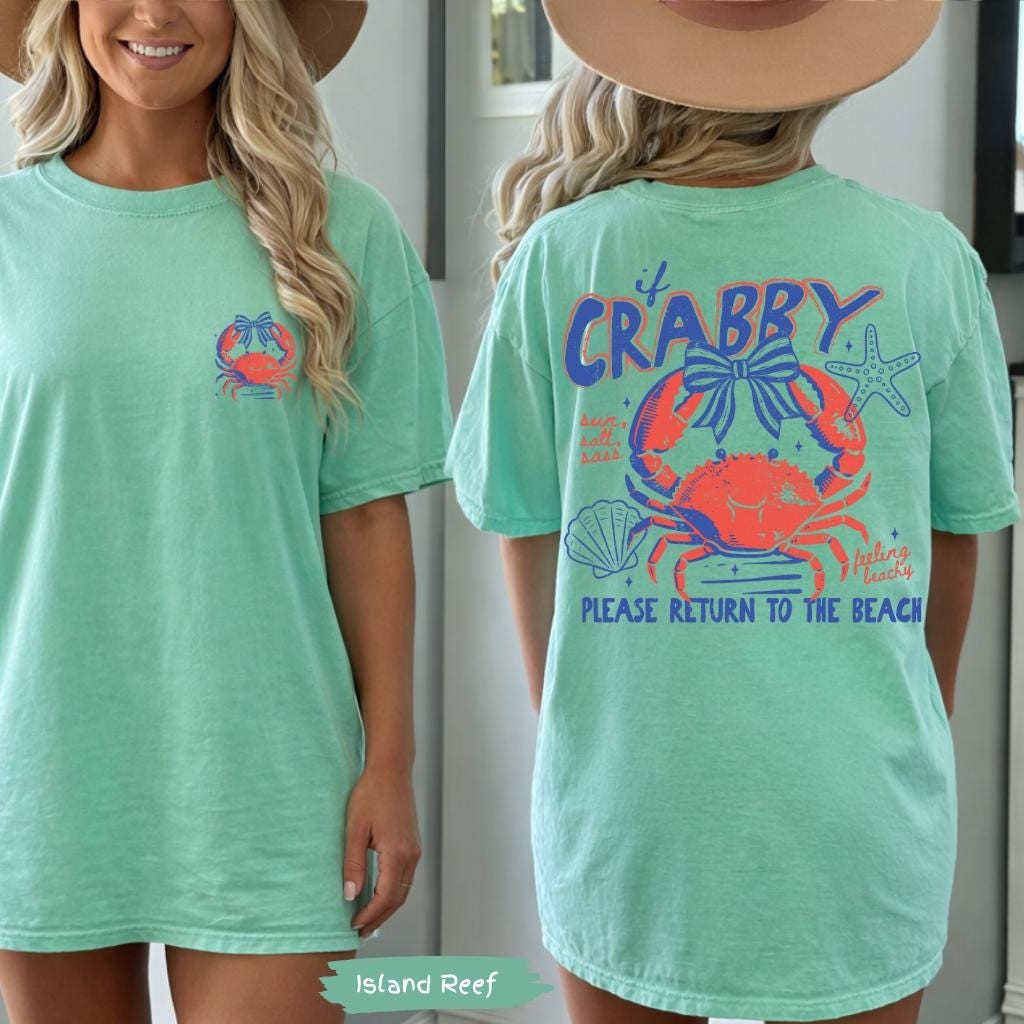 If Crabby Return To Beach Summer Comfort Colors Shirt Summer Vacation Tee