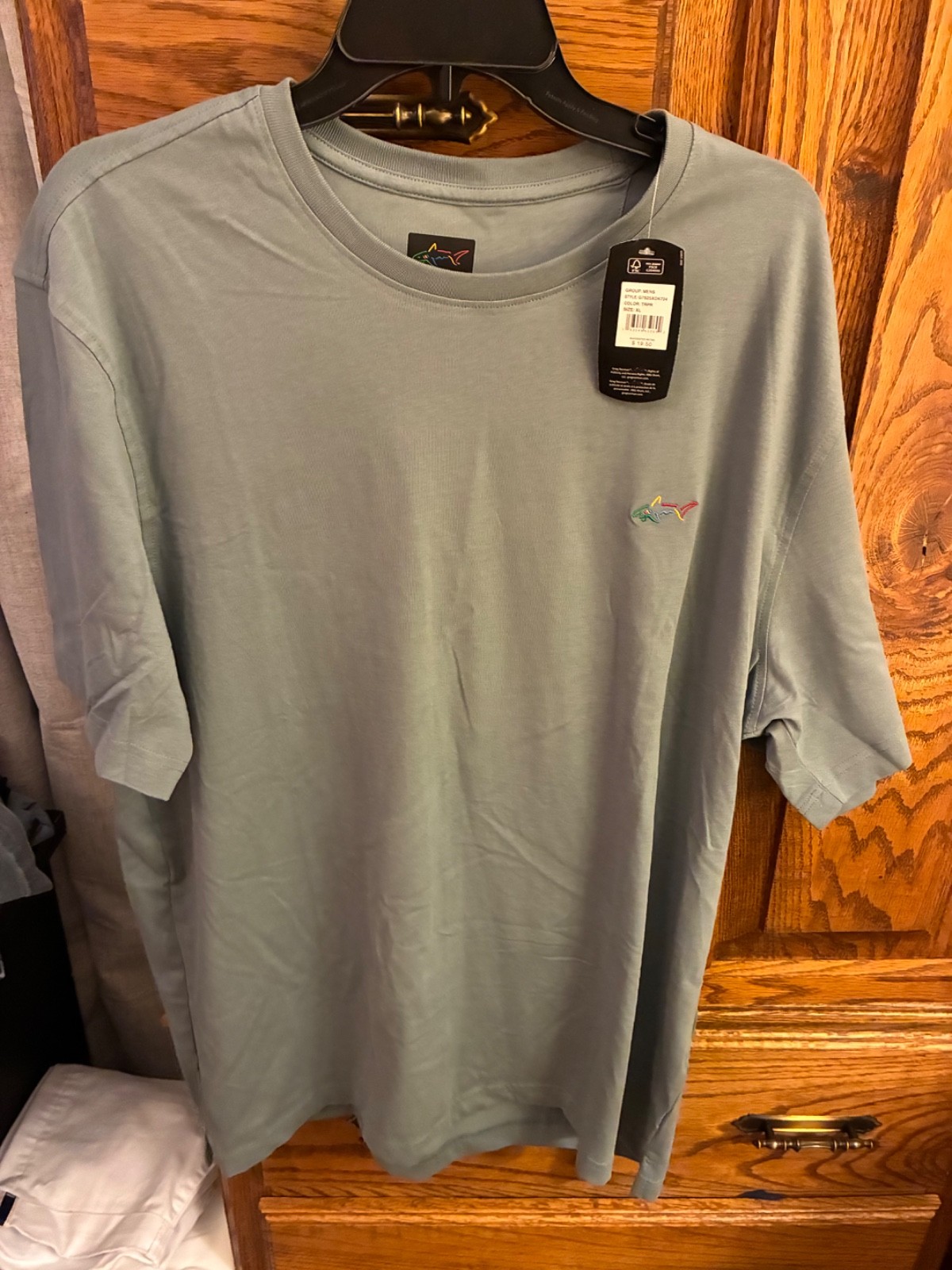 NWT GREG NORMAN SHORT SLEEVE TSHIRT OLIVE GREEN SIZE XL MENS