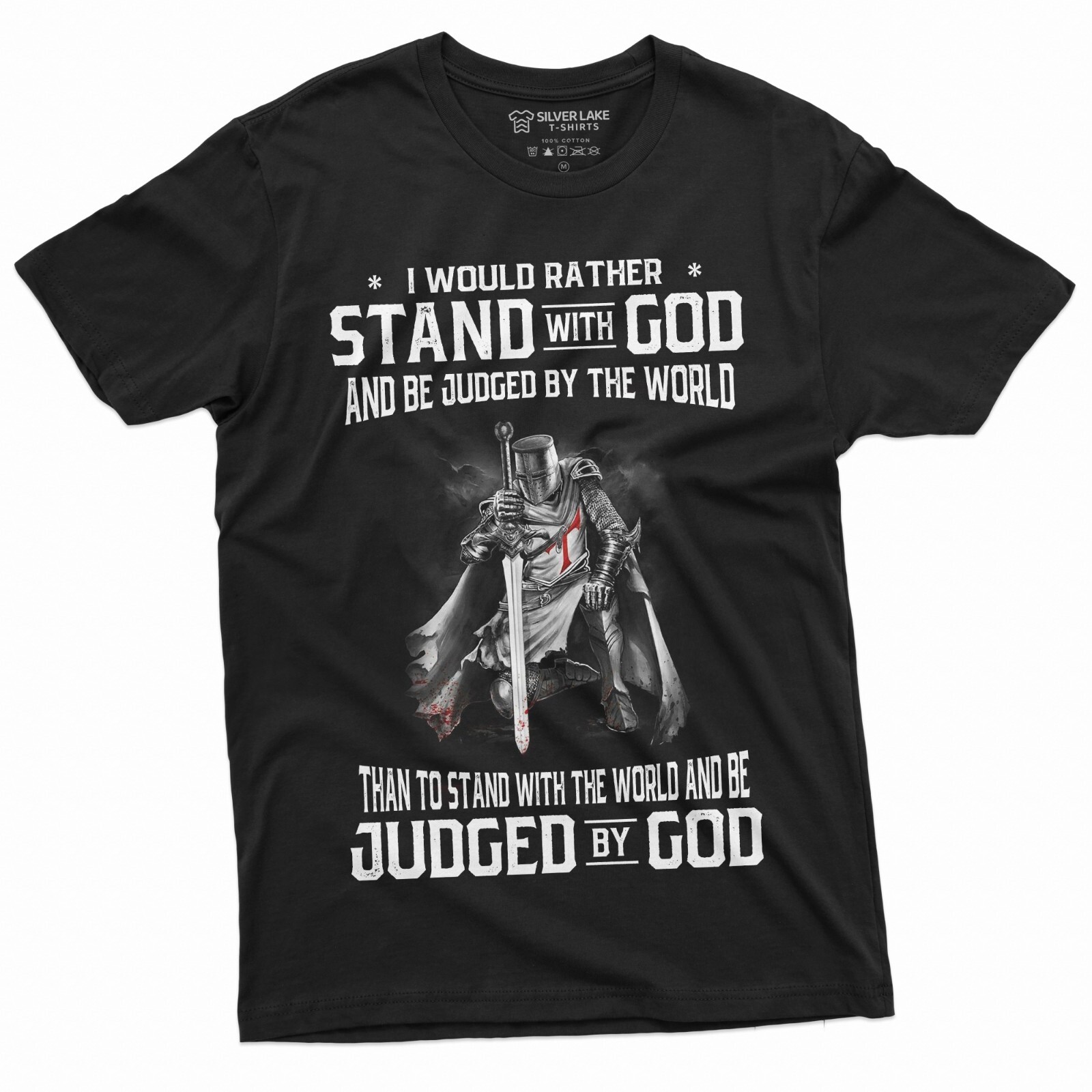 Men&rsquo;s God Jesus T-shirt Stand by God Tee Shirt Jesus Christian Inspirational Tee