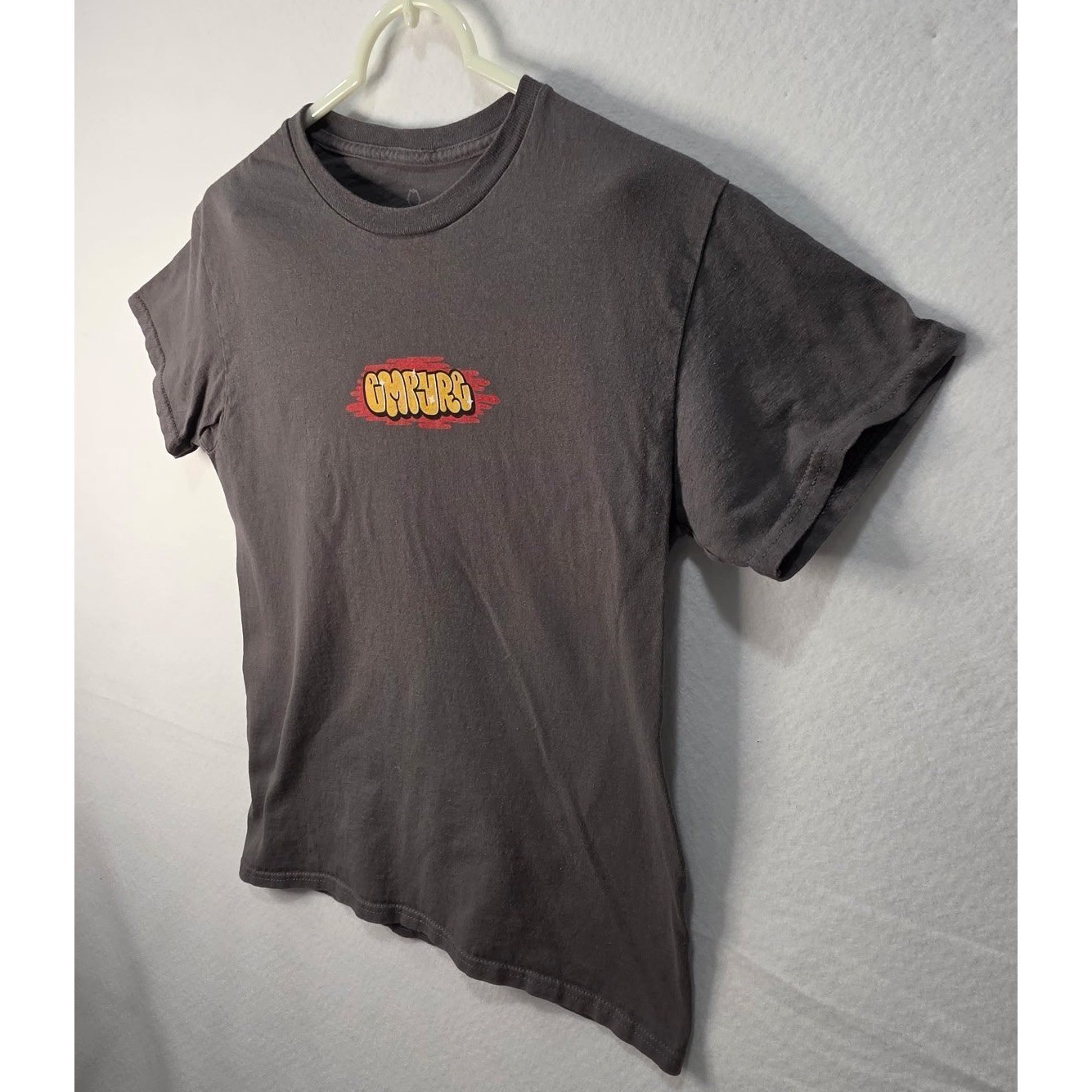 Empyre Mens Small Charcoal Grey Graphic T-Shirt Bubble Logo Skate Streetwear