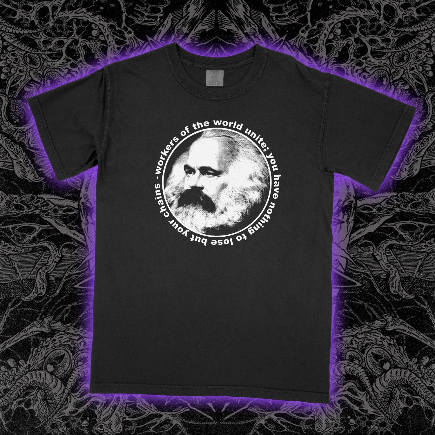 KARL MARX Workers Unite Shirt punk Socialist Socialism against Unisex Tee