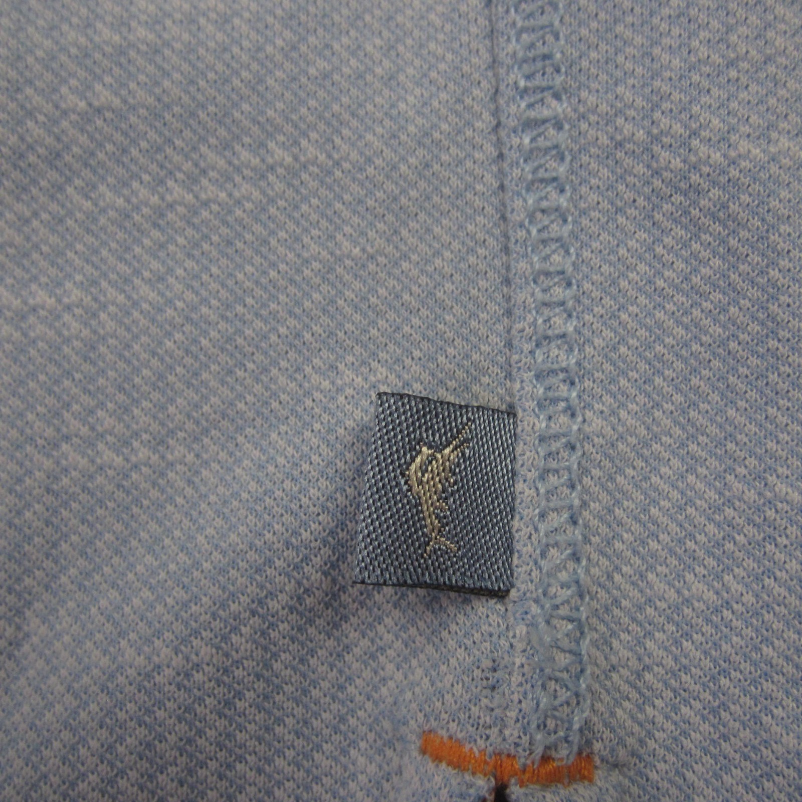 Tommy Bahama Shirt Mens Medium Blue V Neck Short Sleeve Island Zone Coolmax