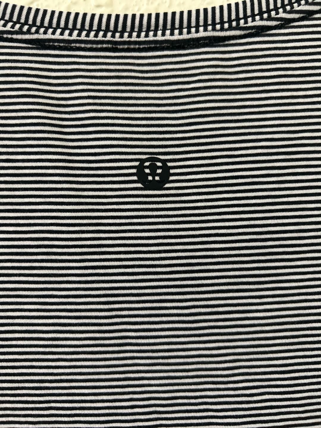 Lululemon Love Crew Short Sleeve T-Shirt in Black and White Stripe