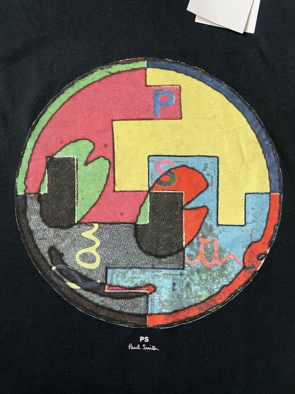 PS PAUL SMITH NAVY BLUE CIRCLE PRINT TSHIRT SIZE SMALL BNWT