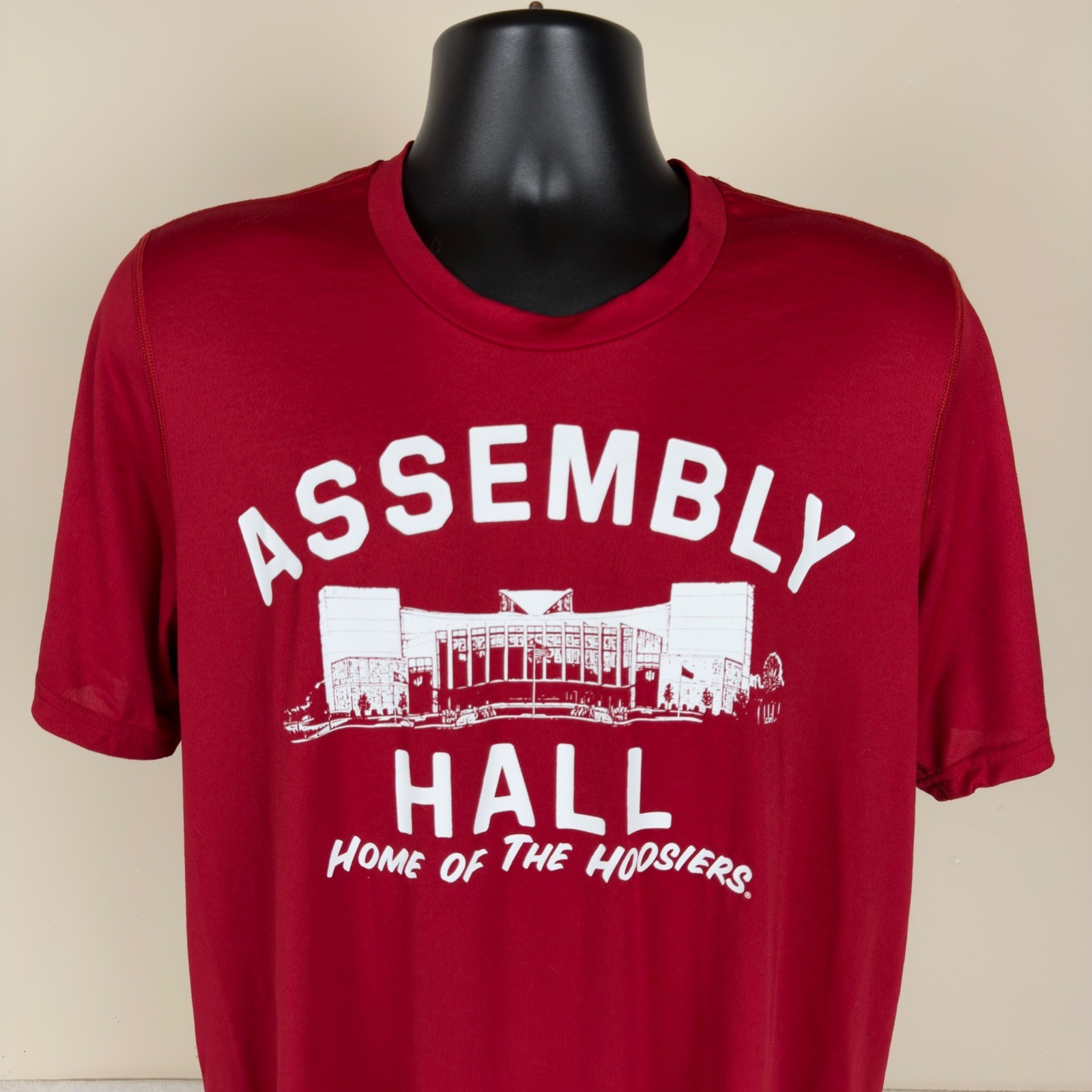 Adidas Assembly Hall Indiana Hoosiers Red Aeroready Creator Tee Mens XL EA1147