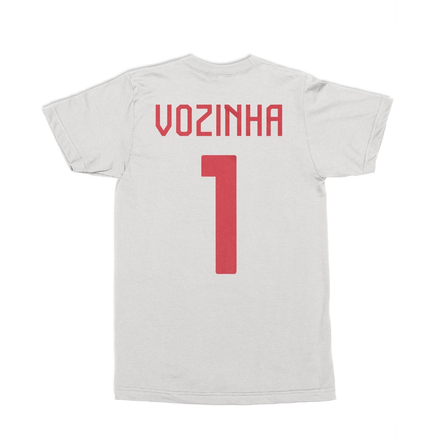 Cape Verde Soccer T-Shirt Vozinha 1 Jersey Style Double Sided Royal Blue Men Tee