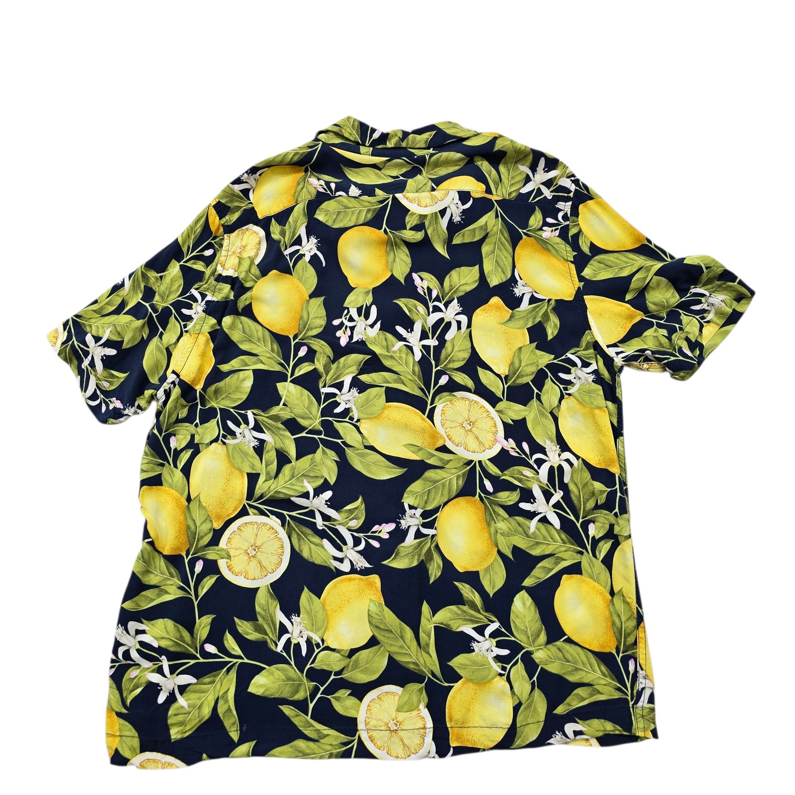 Clevercare Boys Shirt Navy Blue Floral Button Up Size M Regular Condition New