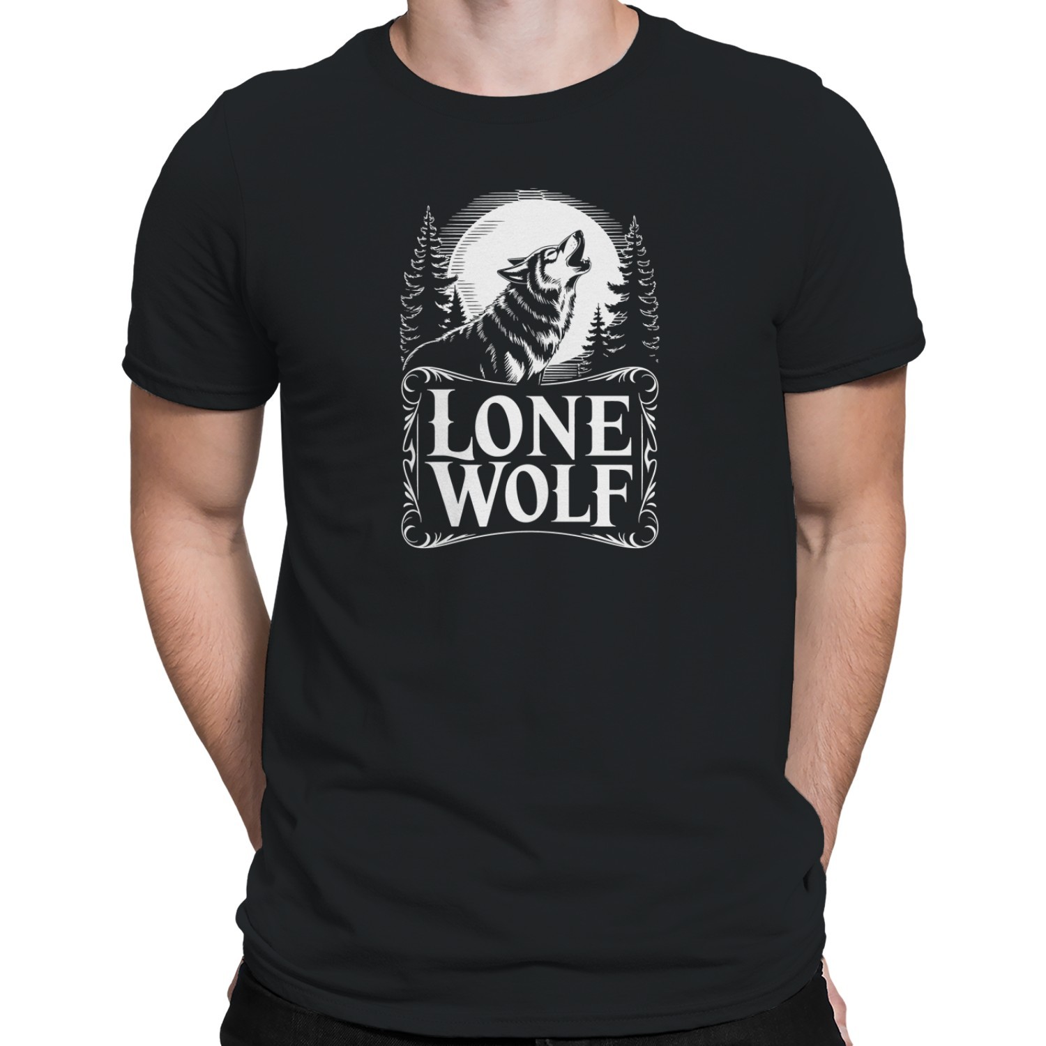 Lone Wolf Howling Men&rsquo;s T-shirt