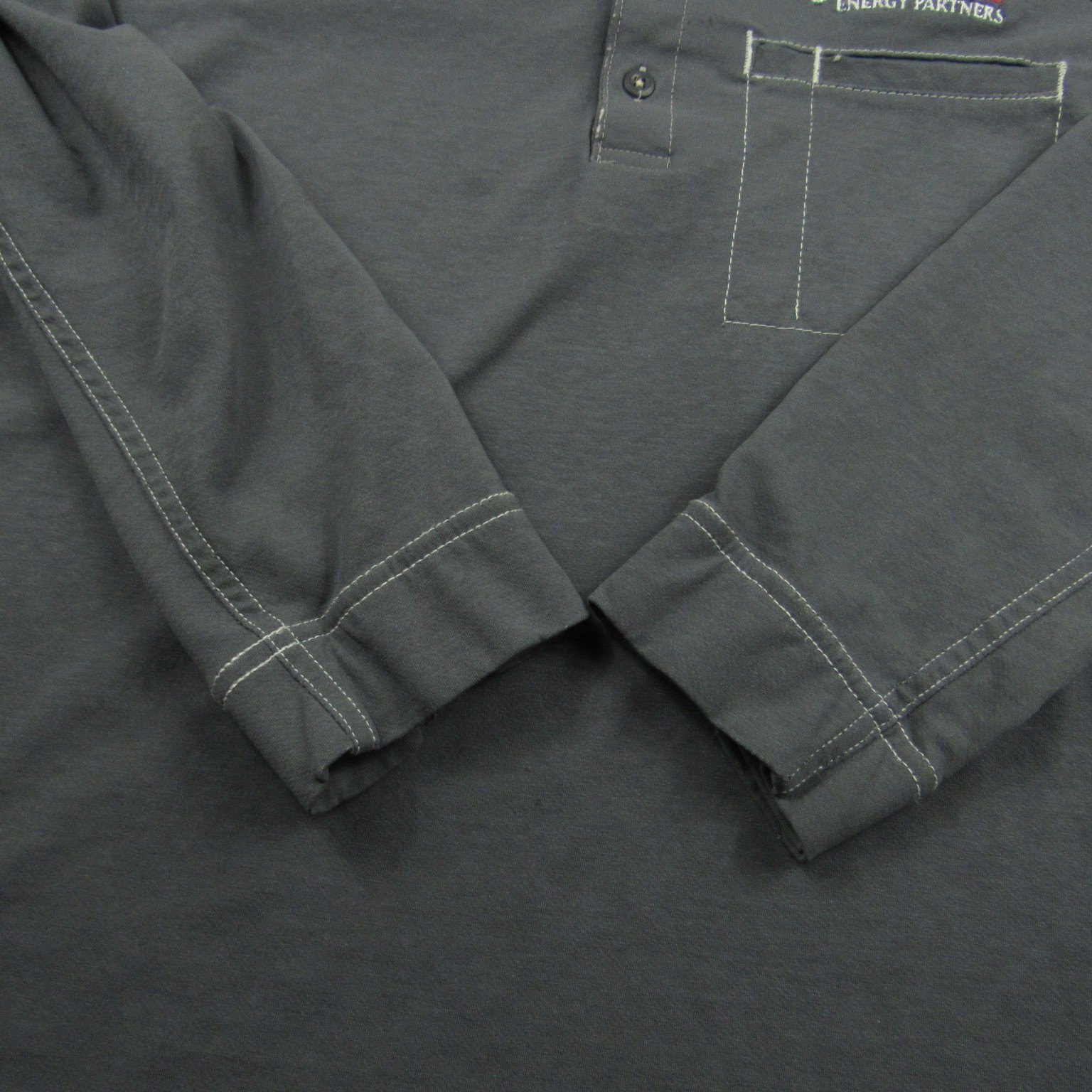 Bulwark Shirt Mens Large Gray Henley FR Fire Resistant IQ Westex Pocket Cat 2