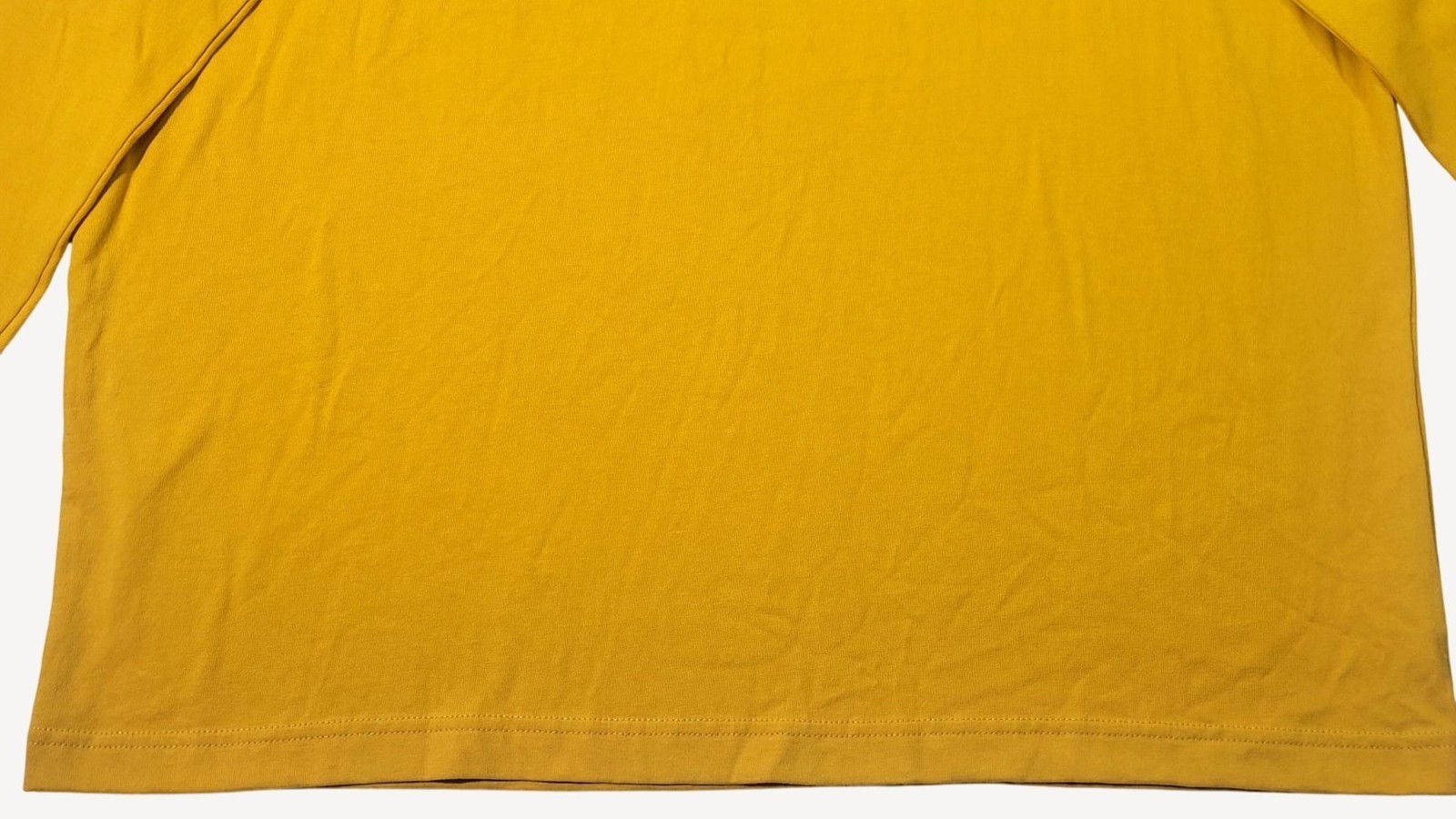 Original Use Mens Yellow Zesty Logo Crew Neck Long-Sleeve T-Shirt L NWT