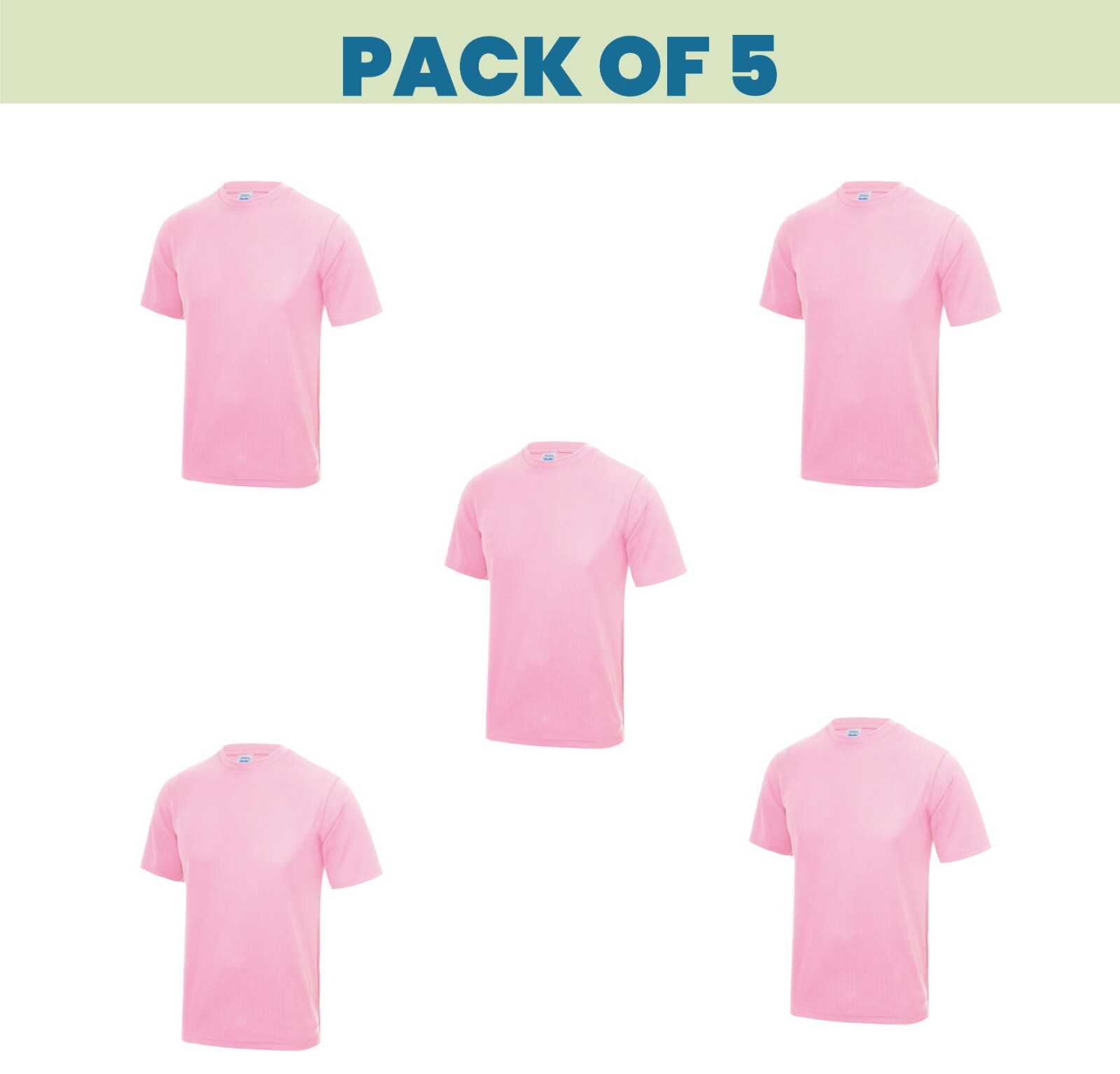 Pack 5 & 3 Just Cool AWDis T-Shirt Plain Casual Wear stag do hen Unisex JC001