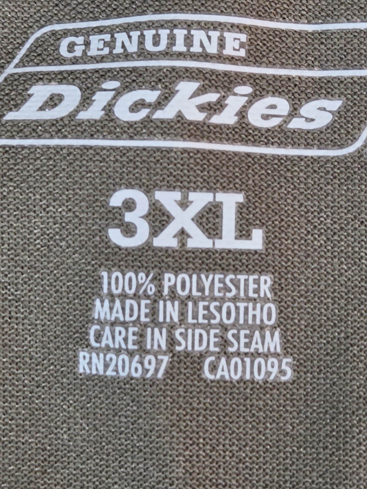 Dickies Work Shirt Men&rsquo;s 3XL Long Sleeve Crewneck Logo Pocket Utility Comfort