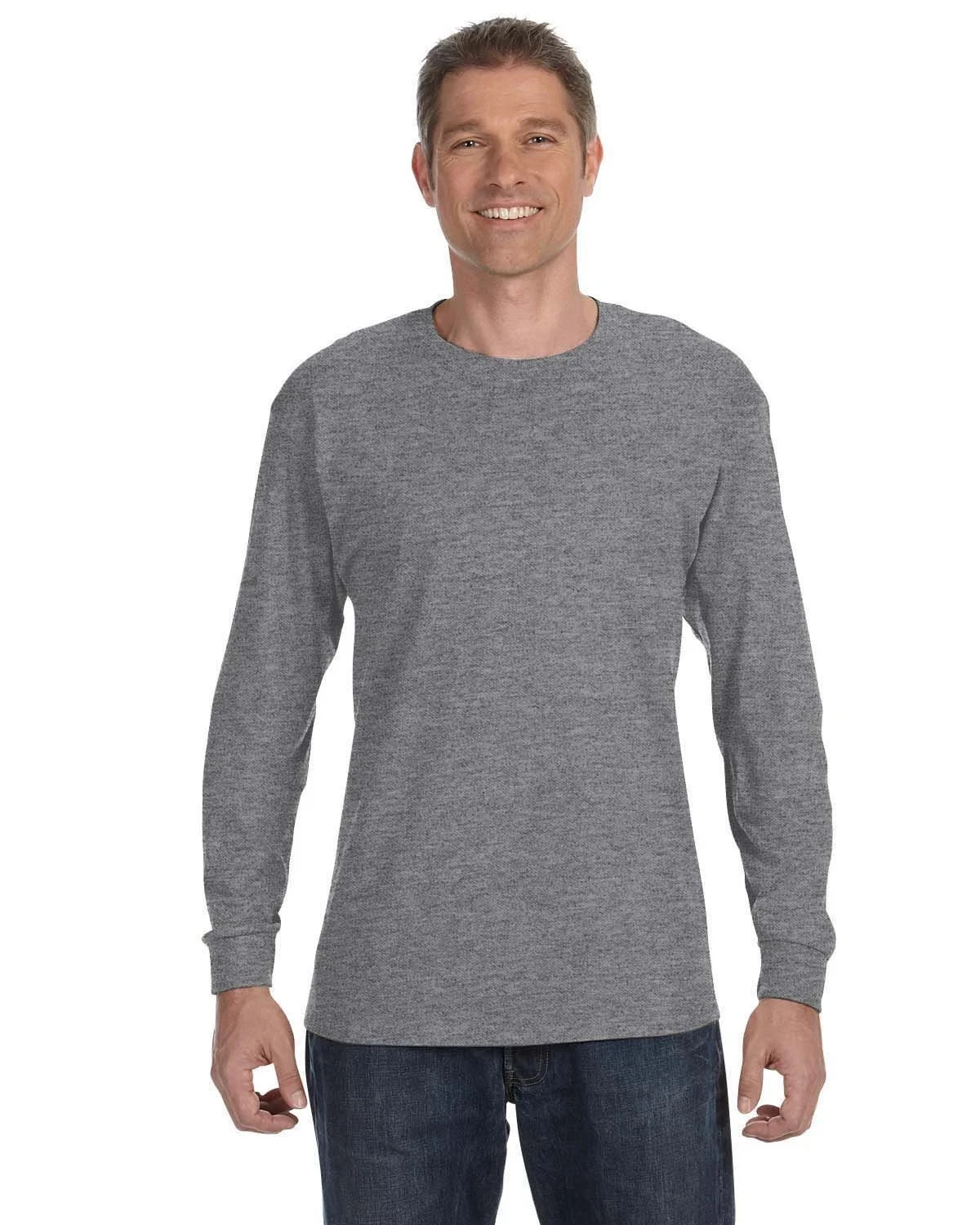 Gildan G540 Men&rsquo;s Heavy Cotton Preshrunk T Shirt Long Sleeve Crew Neck T-Shirt