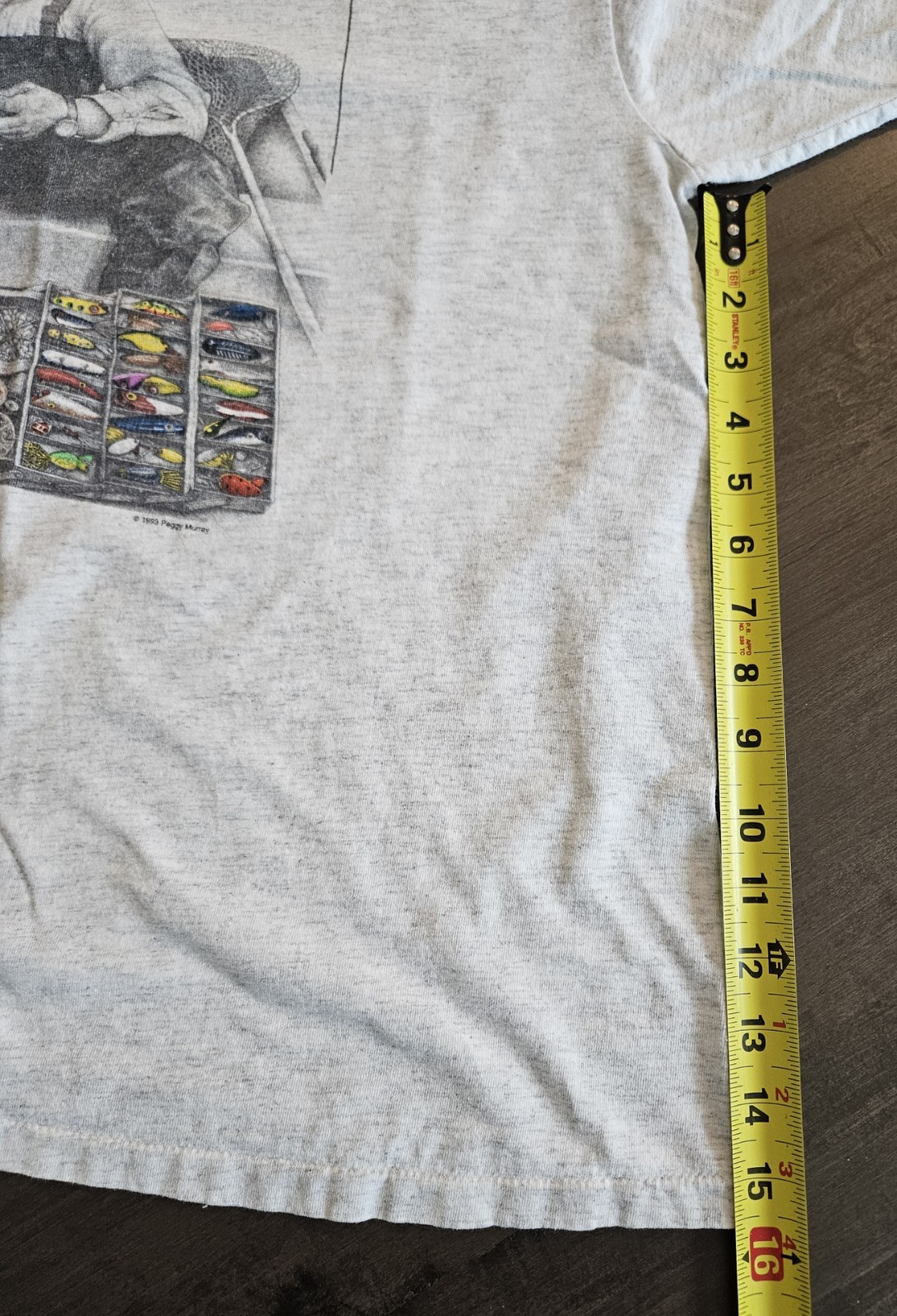 Vintage « So Many Lures So Little Time » Fishing Graphic T Shirt Men&rsquo;s Size L USA