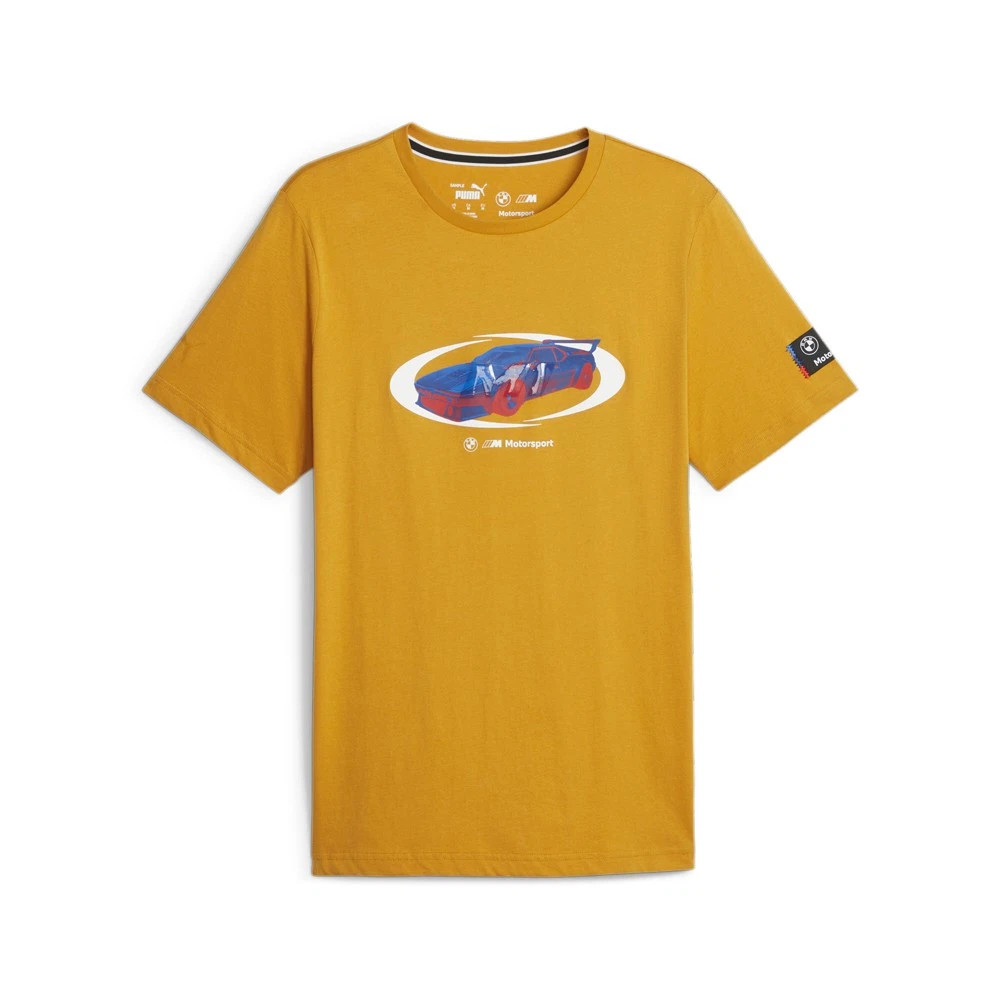 Puma x BMW Motorsport MMS Statement Car Graphic Print T-Shirt Yellow Men&rsquo;s Sz XS
