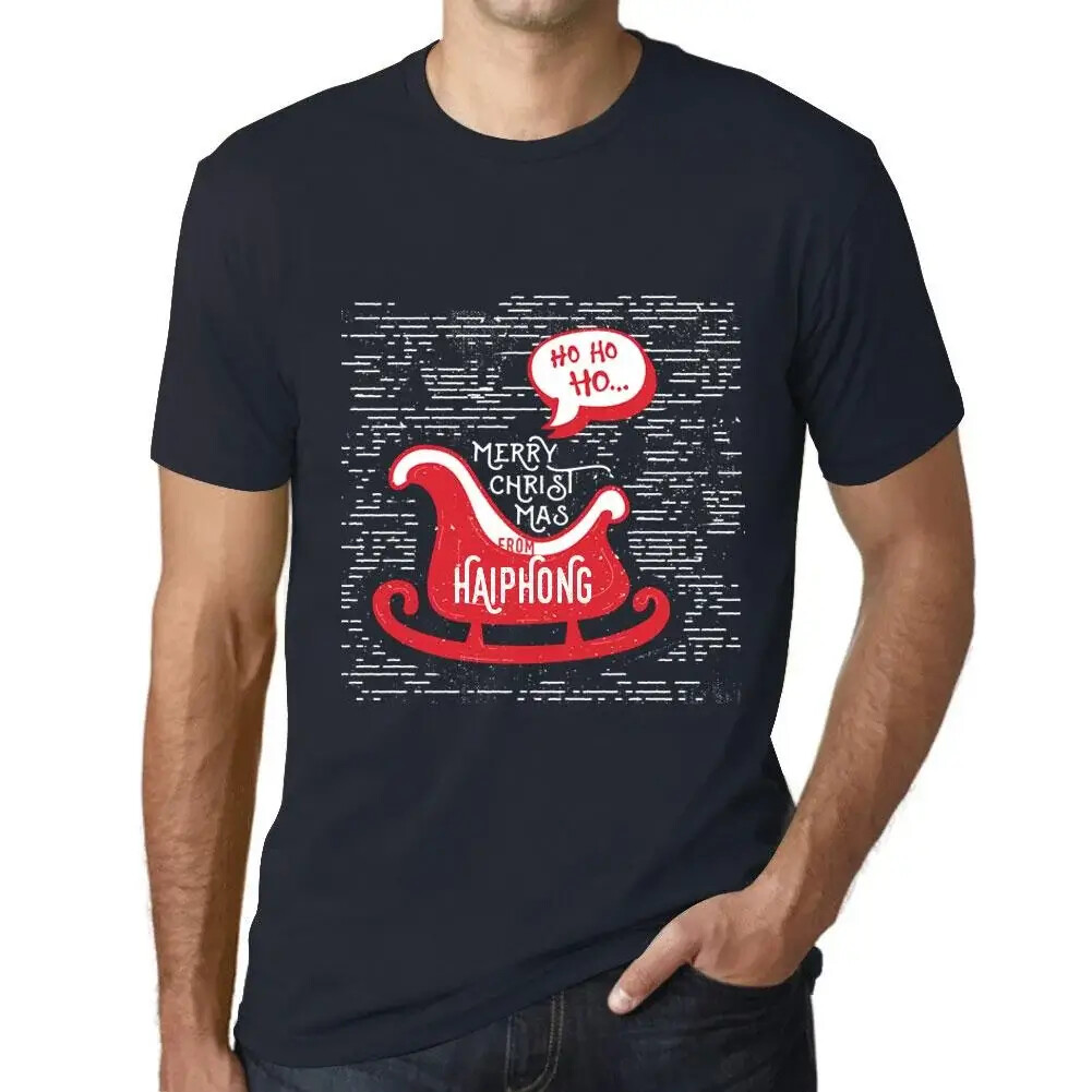 Men&rsquo;s Graphic T-Shirt Ho Ho Ho Merry Christmas From Haiphong Eco-Friendly