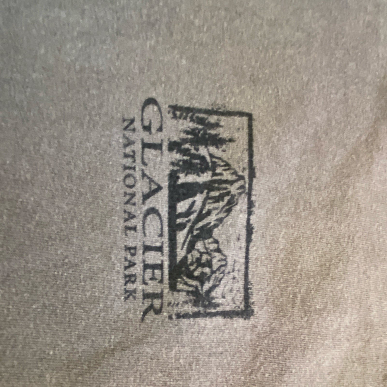 Comfort Colors Men&rsquo;s XL Light Brown Glacier National Park Cotton T-Shirt