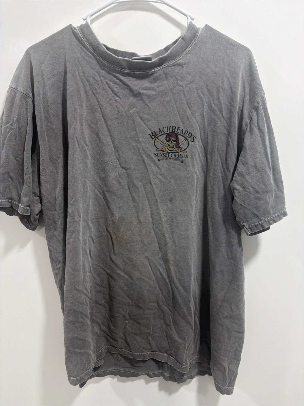 Sz L Vintage Black Beard’s Cruises We Got The Booty Cozumel Mexico T-Shirt