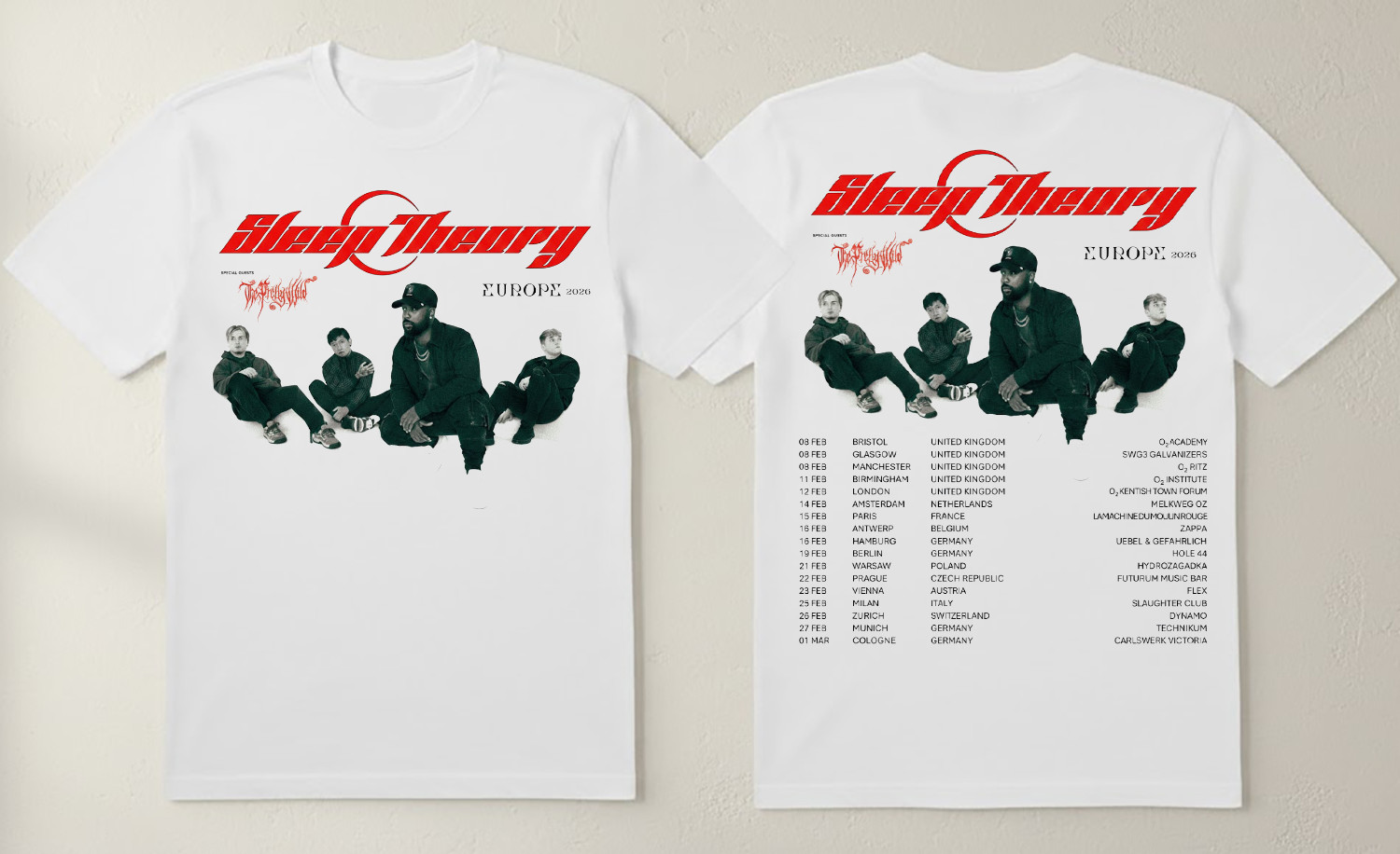 Sleep Theory Band Tour Dates For Fan T-shirt S to 5XL UR590