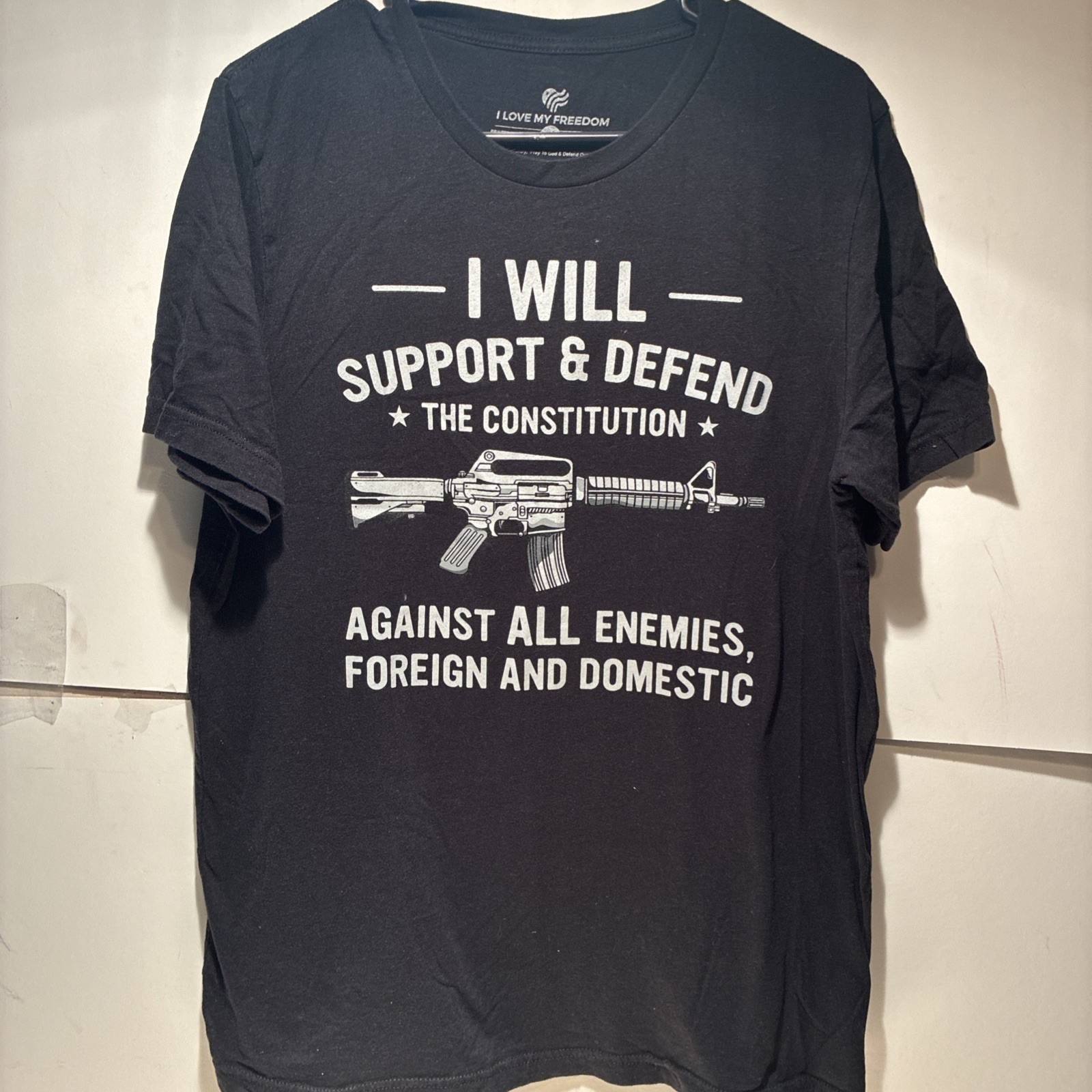Men’s T-shirt size large I love my freedom