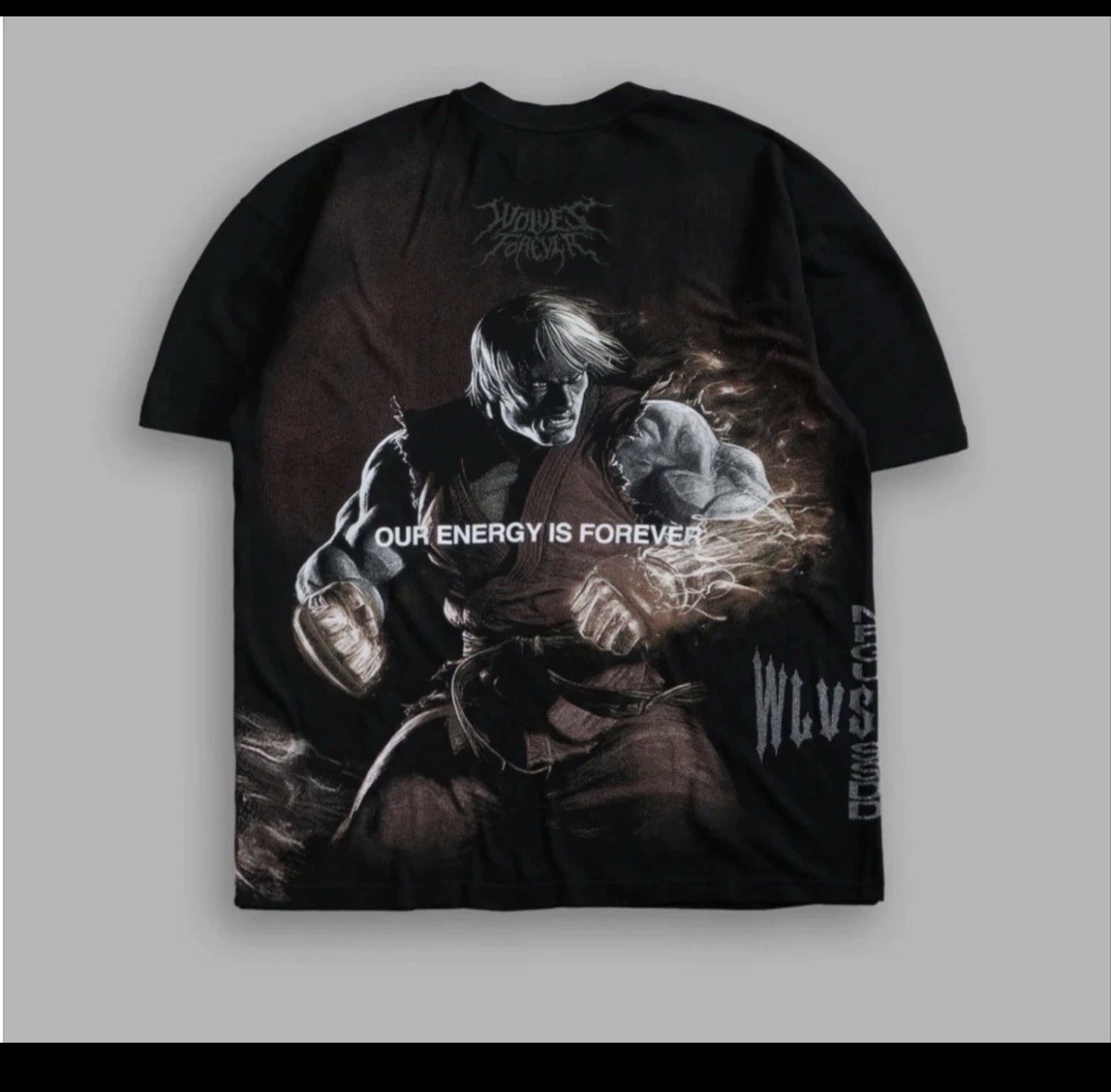 DARC SPORT STREET FIGHTER KEN « SIDE BY SIDE » SERIES OVERSIZED TEE IN BLACK XL