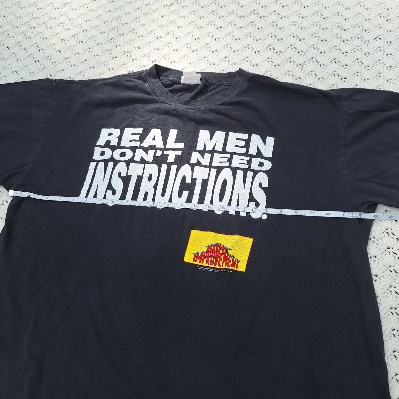 Vtg Home Improvement Real Men Tim Allen TV Show Promo Graphic 90s T Shirt – XL