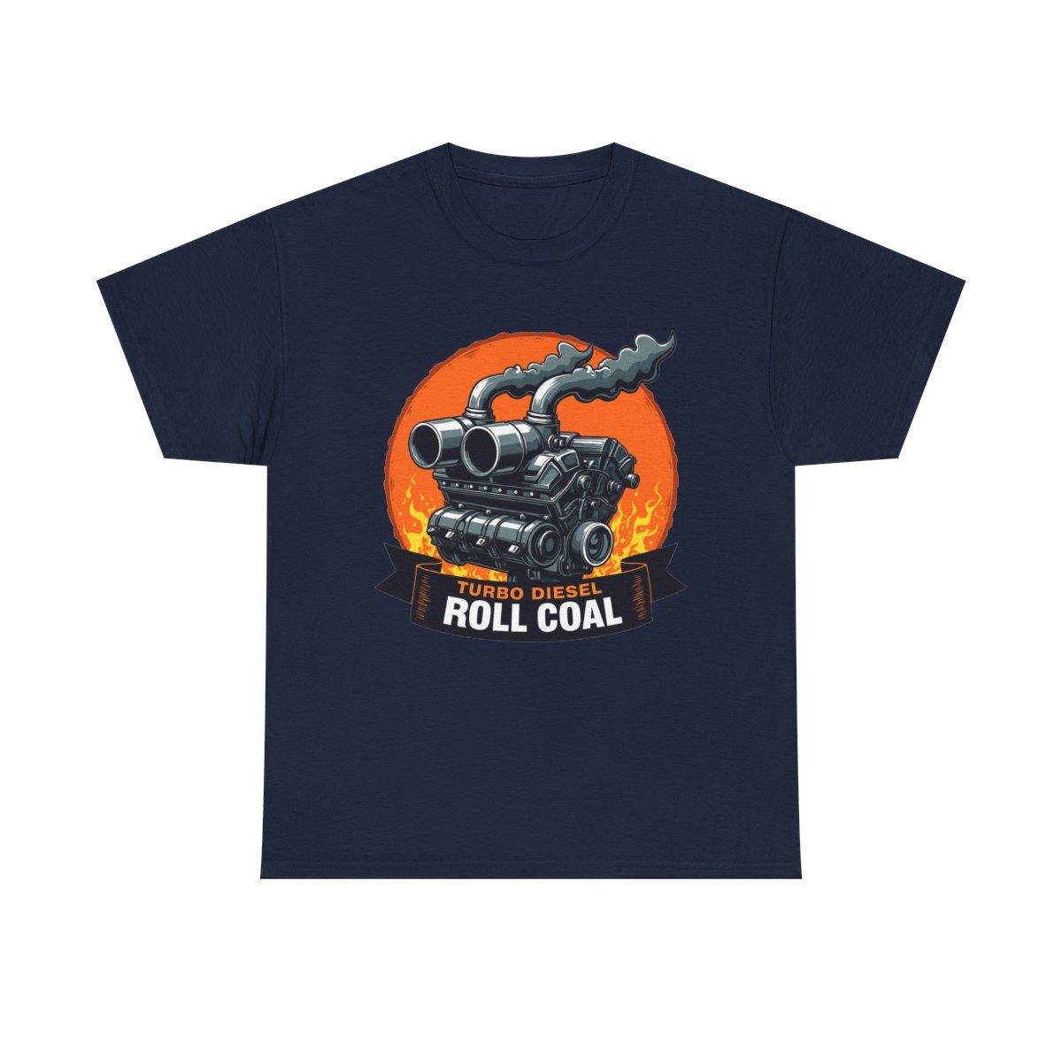 Turbo Diesel Roll Coal T-Shirt Graphic Tee for Truck Lovers Gift
